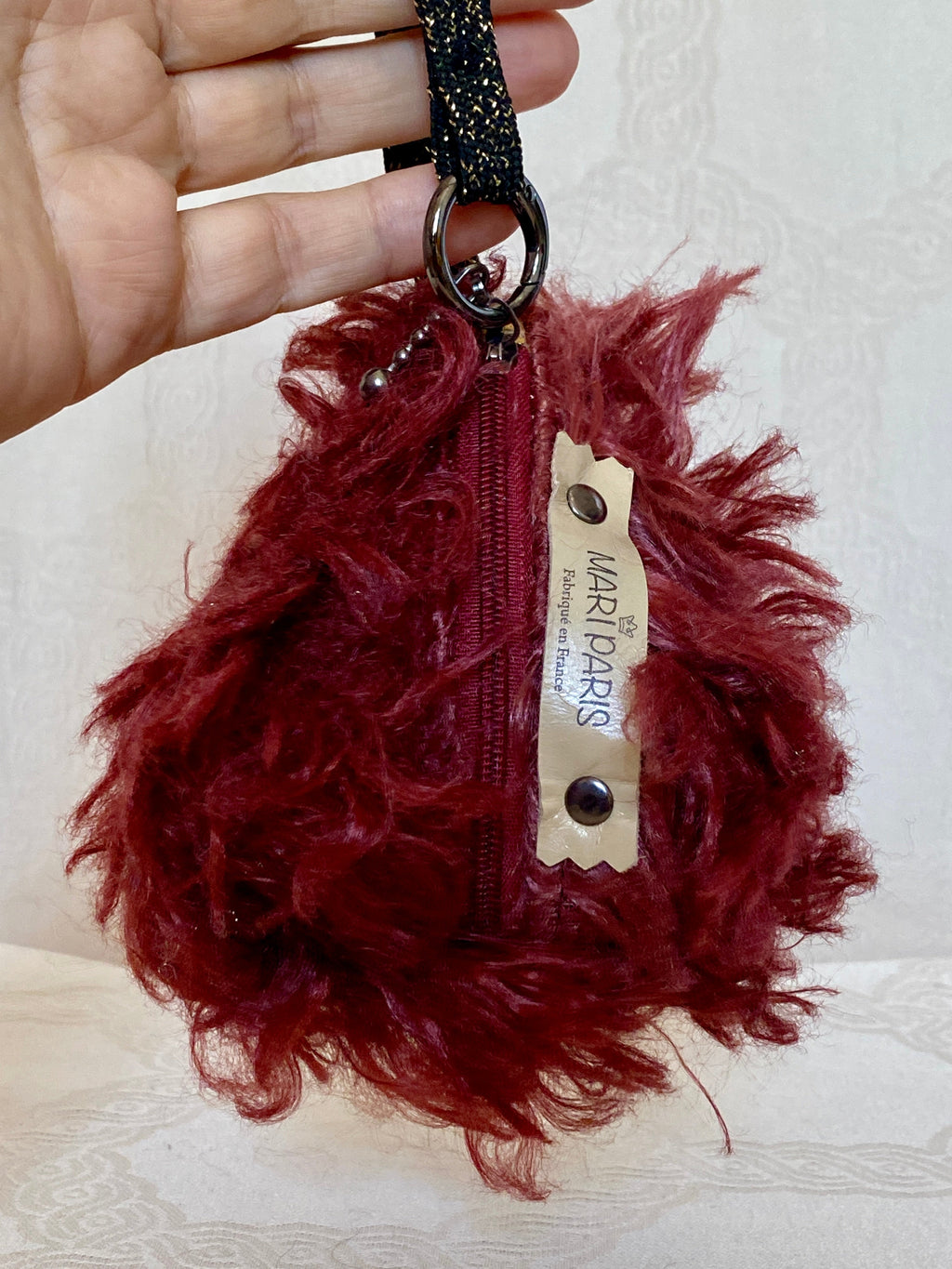 Berlingot Bouffon Bordeaux Grognon – Pochette Fantaisie Fait Main | MariParis