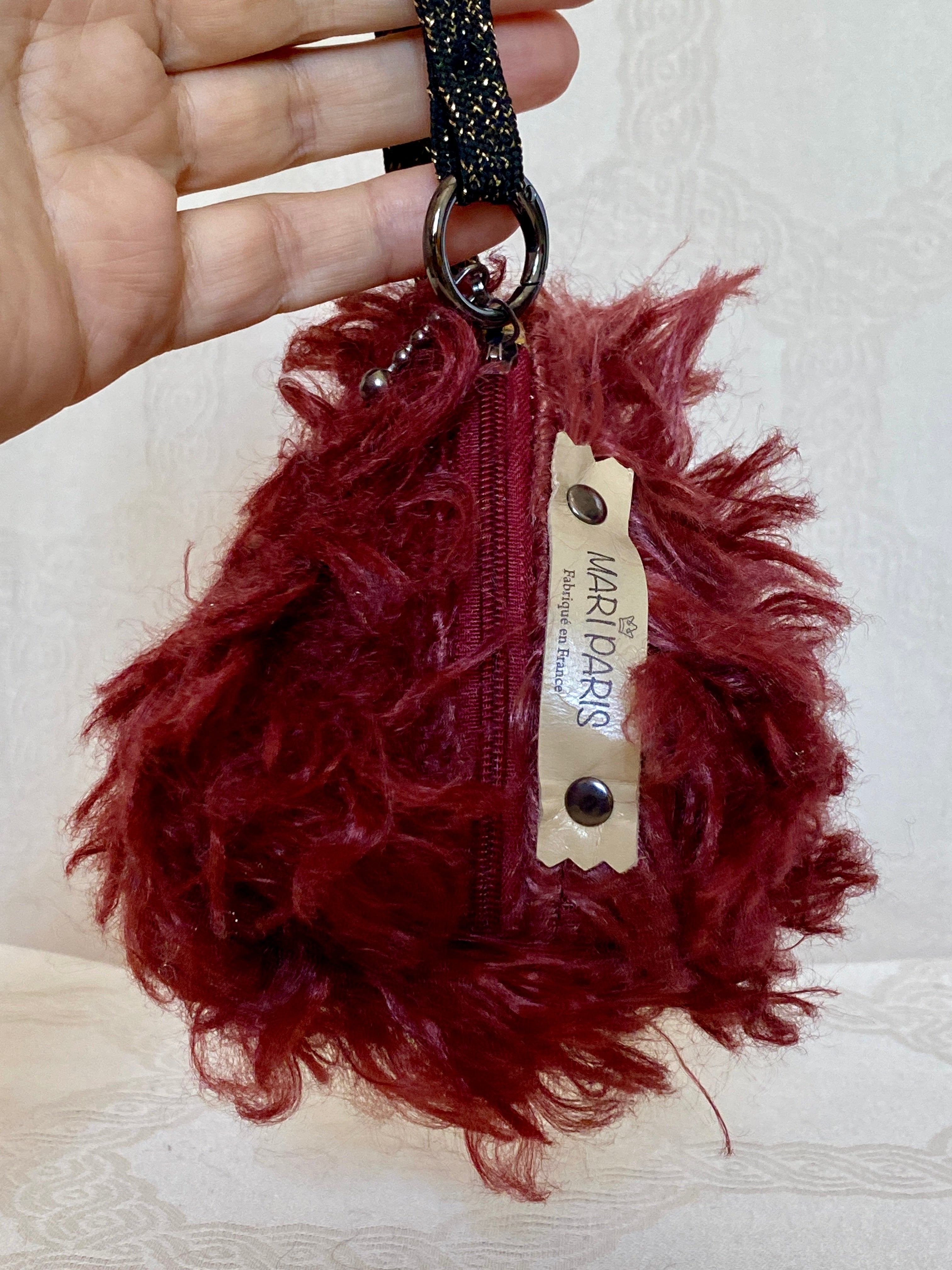 Berlingot Bouffon Bordeaux Grognon – Pochette Fantaisie Fait Main | MariParis