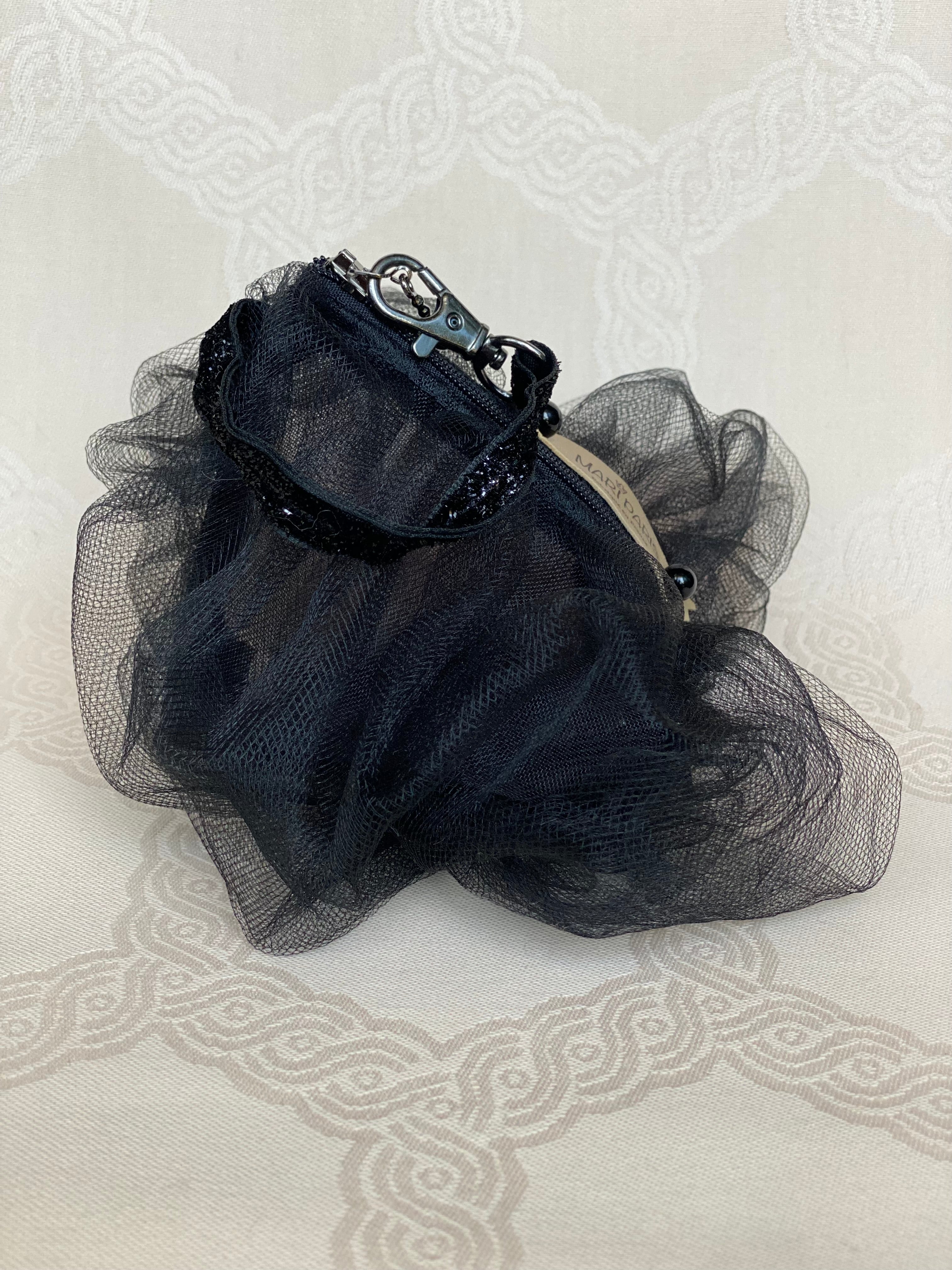 Pochette Berlingot Tulle Noir – Collection Rock&Glam MariParis