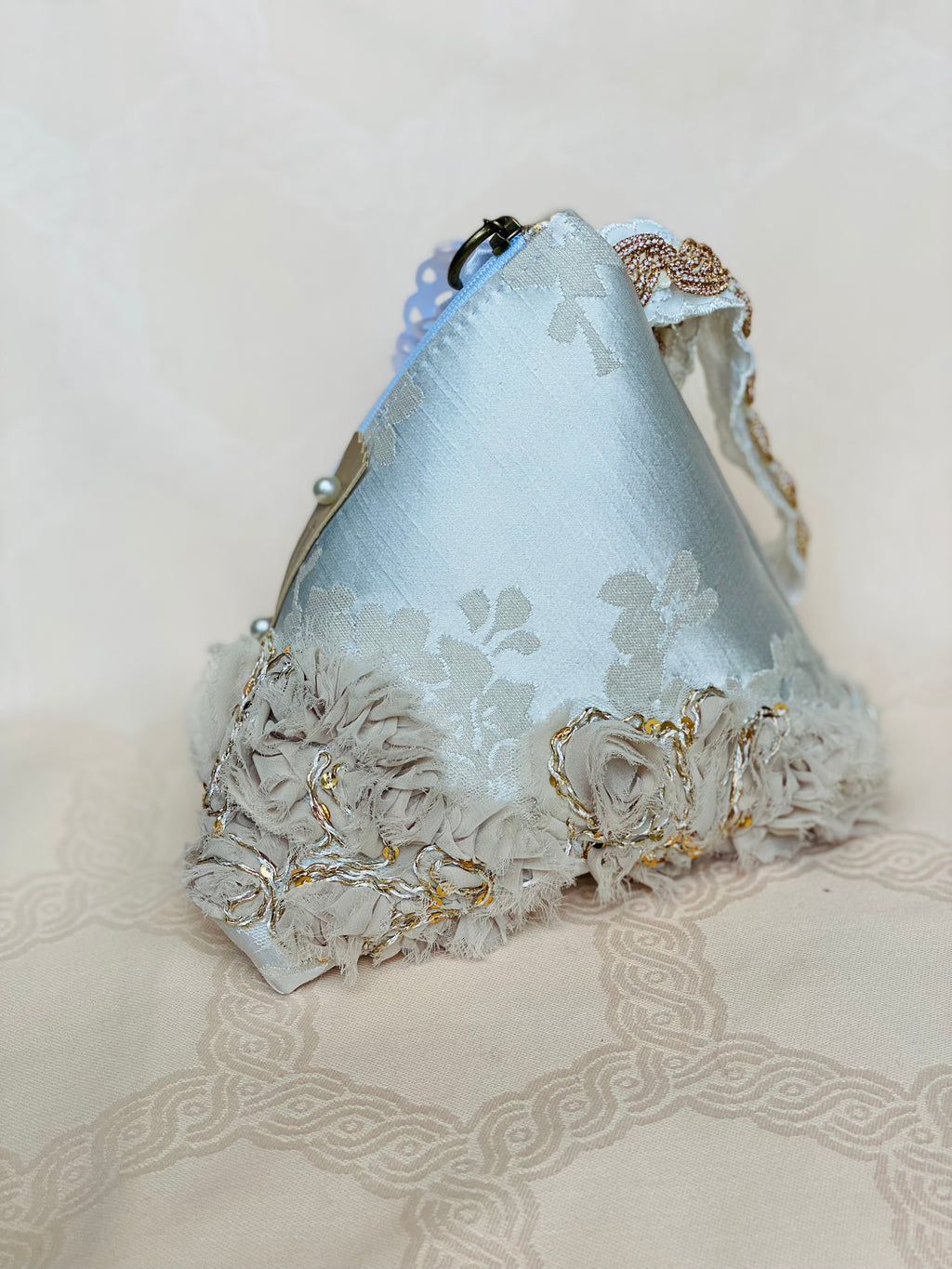 Sac Berlingot MariParis – Collection Mariage          Pièce unique artisanale Fait main en France