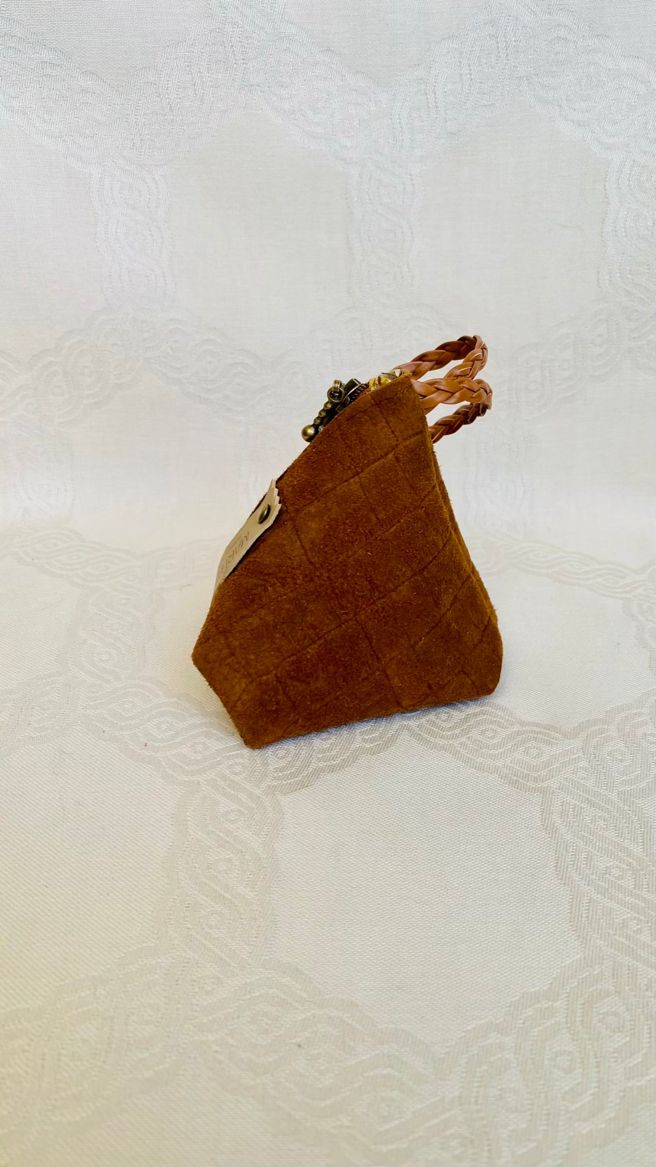 Sac Berlingot Marron Cuir – Collection Les Essentiels MariParis