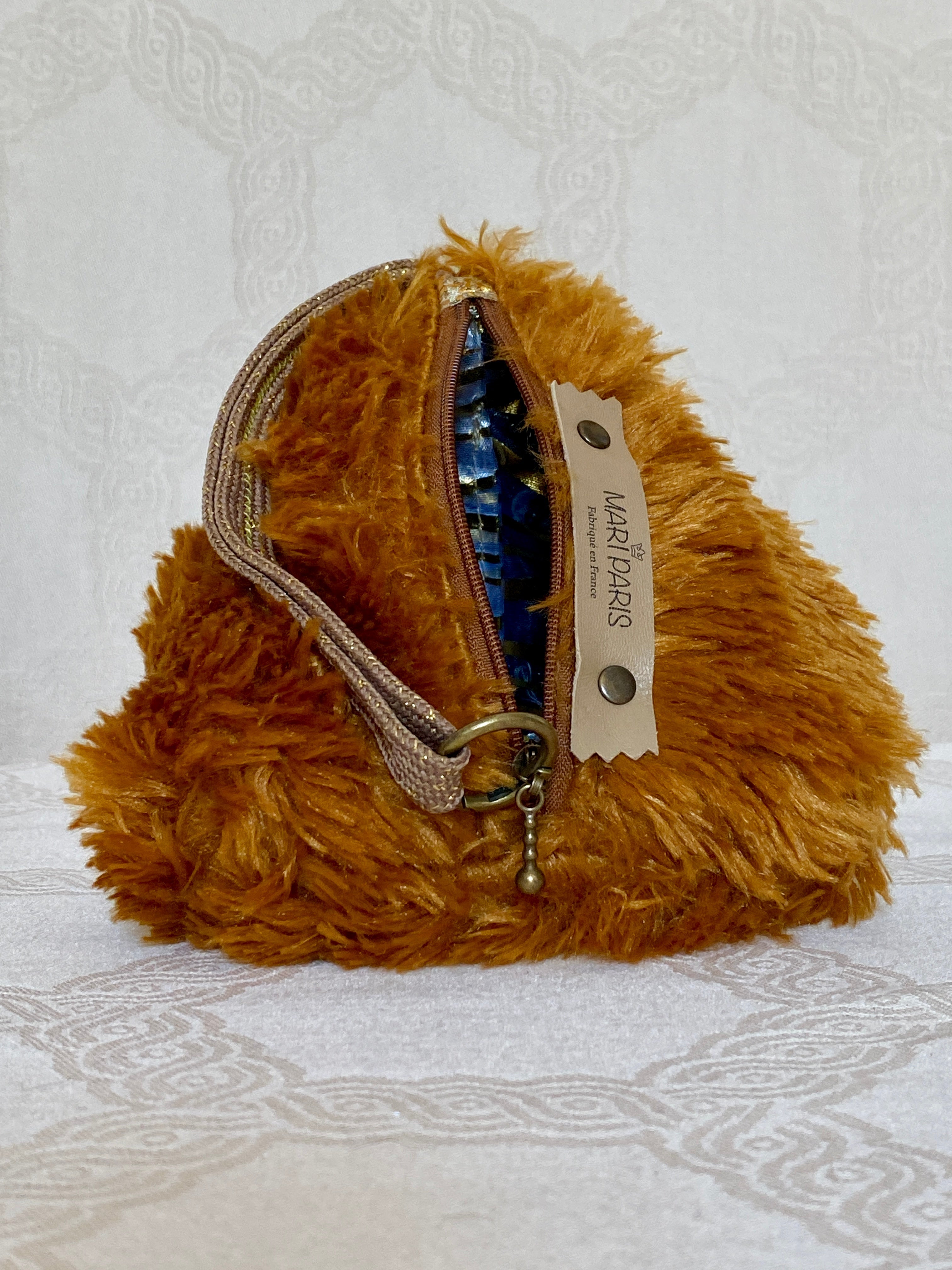 Berlingot Bouffon Caramel – Pochette Fantaisie Fait Main | MariParis