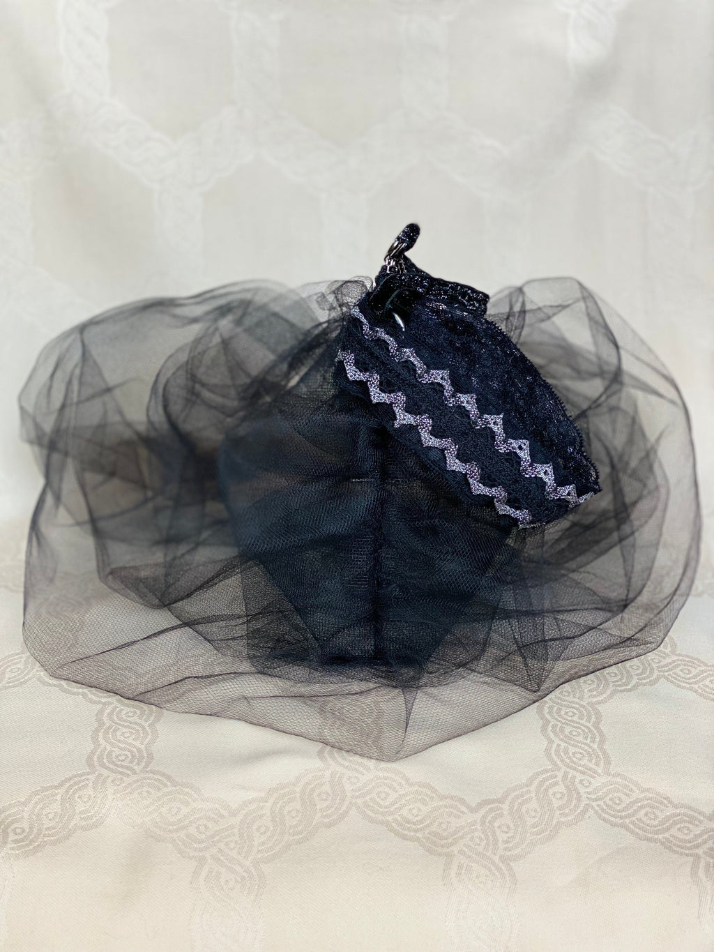 Sac Berlingot Tulle Noir – Collection Rock&Glam MariParis