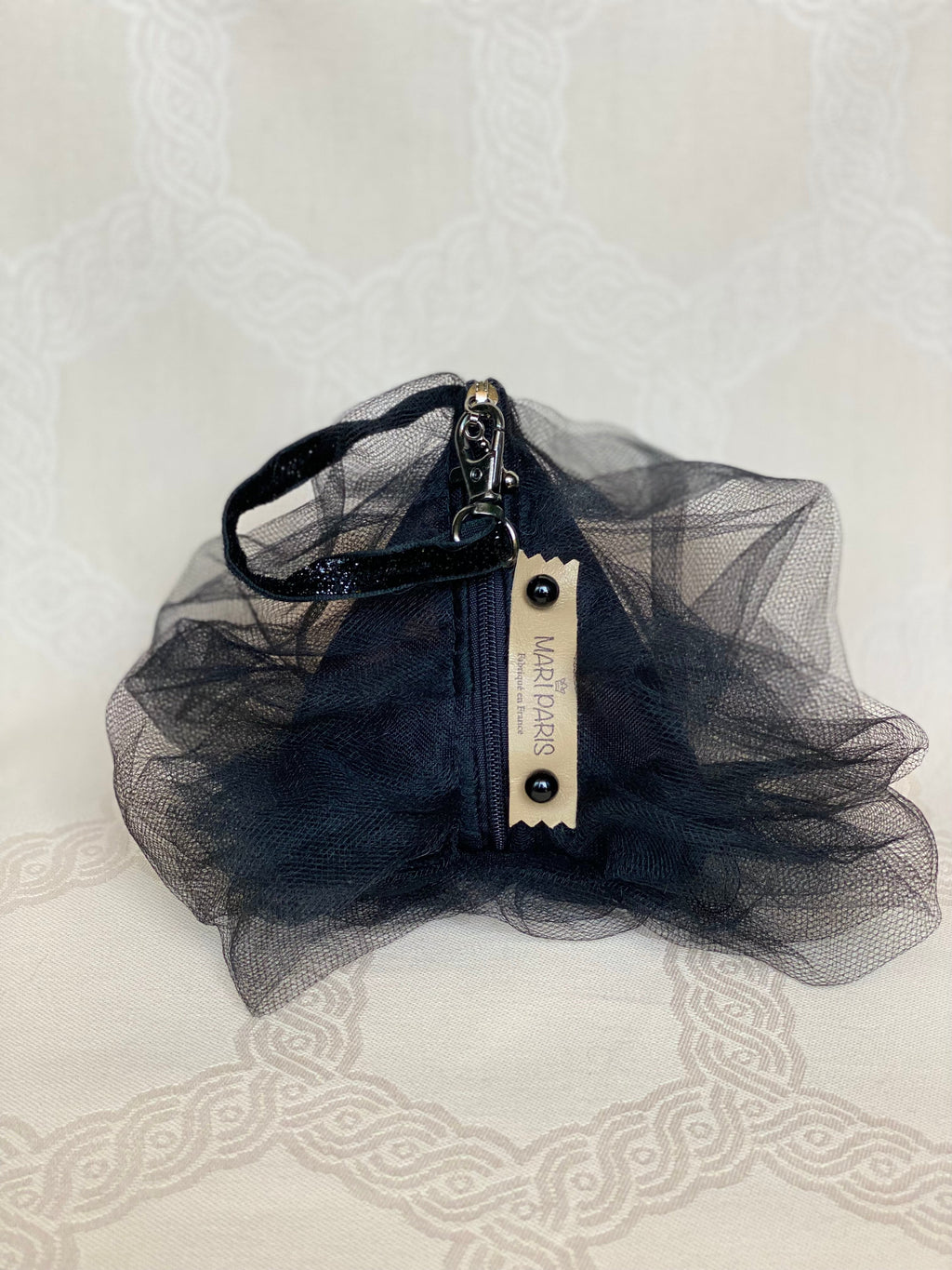 Pochette Berlingot Tulle Noir – Collection Rock&Glam MariParis
