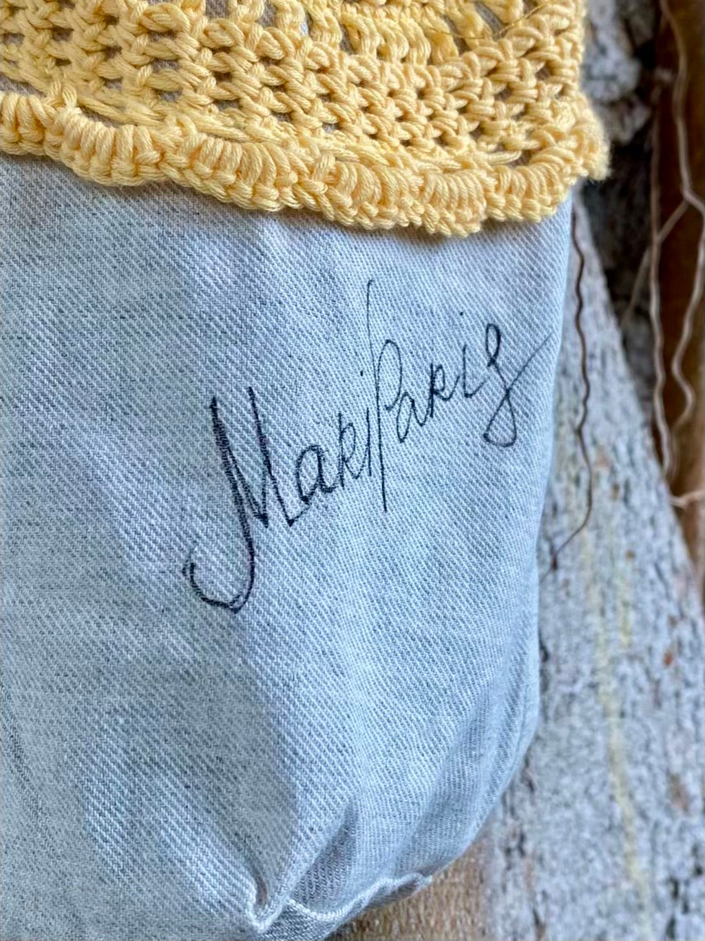 Grand Sac Cabas Par Amour – Lin Chiné – Collection Jardin Impérial