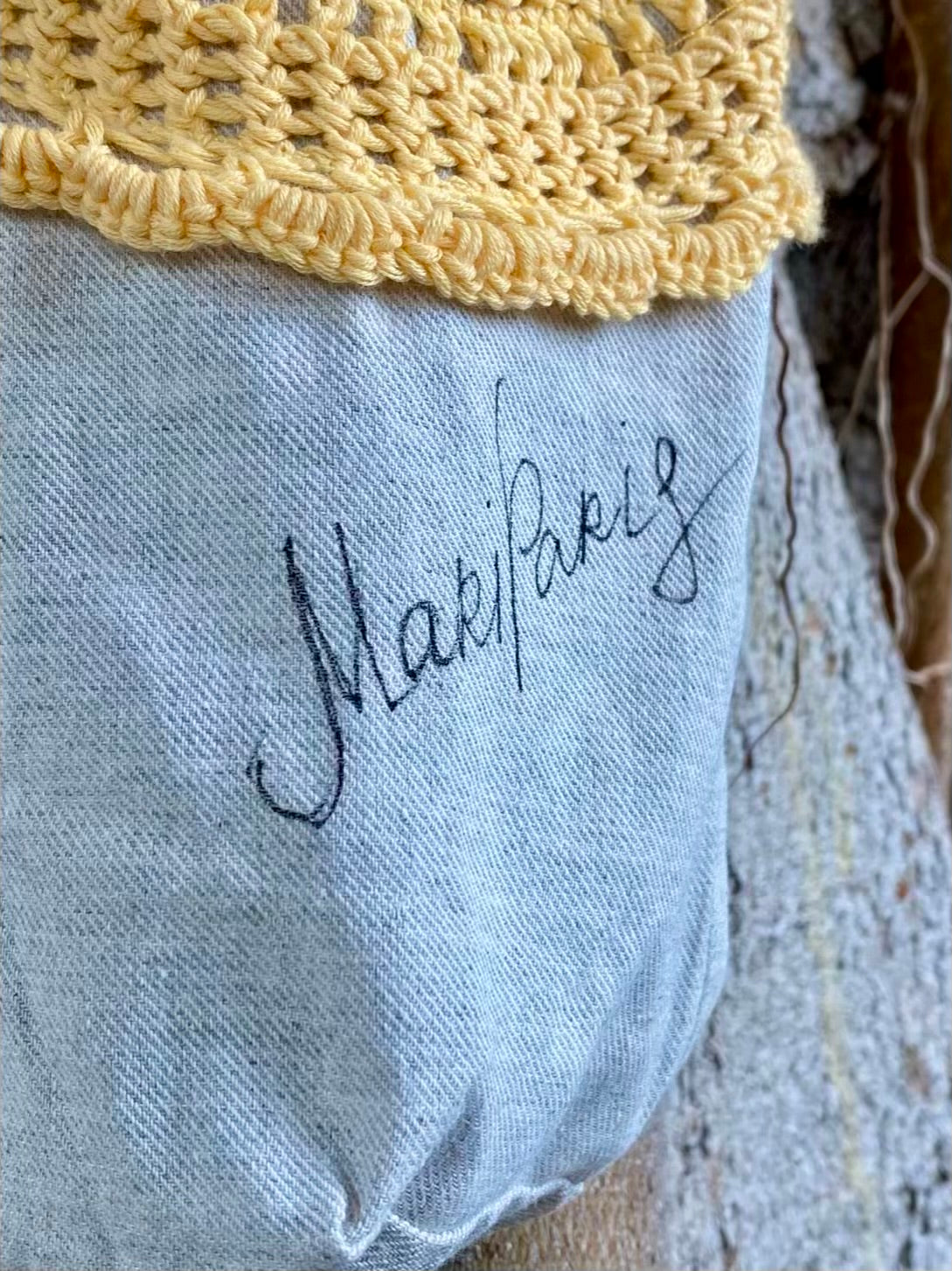 Grand Sac Cabas Par Amour – Lin Chiné – Collection Jardin Impérial