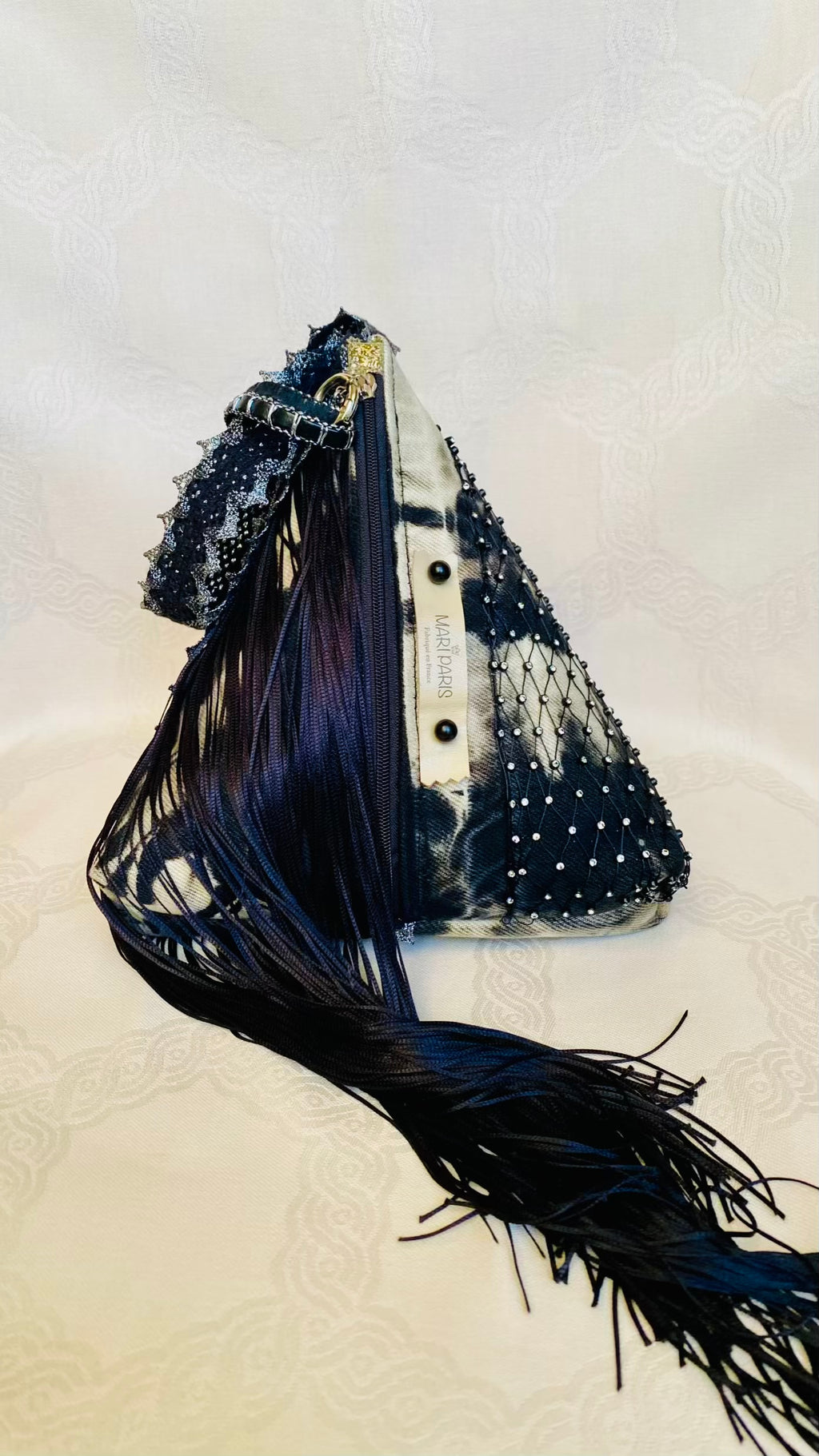 Sac Berlingot MariParis – Collection Rock&Glam     Pièce unique artisanale Fait main en France