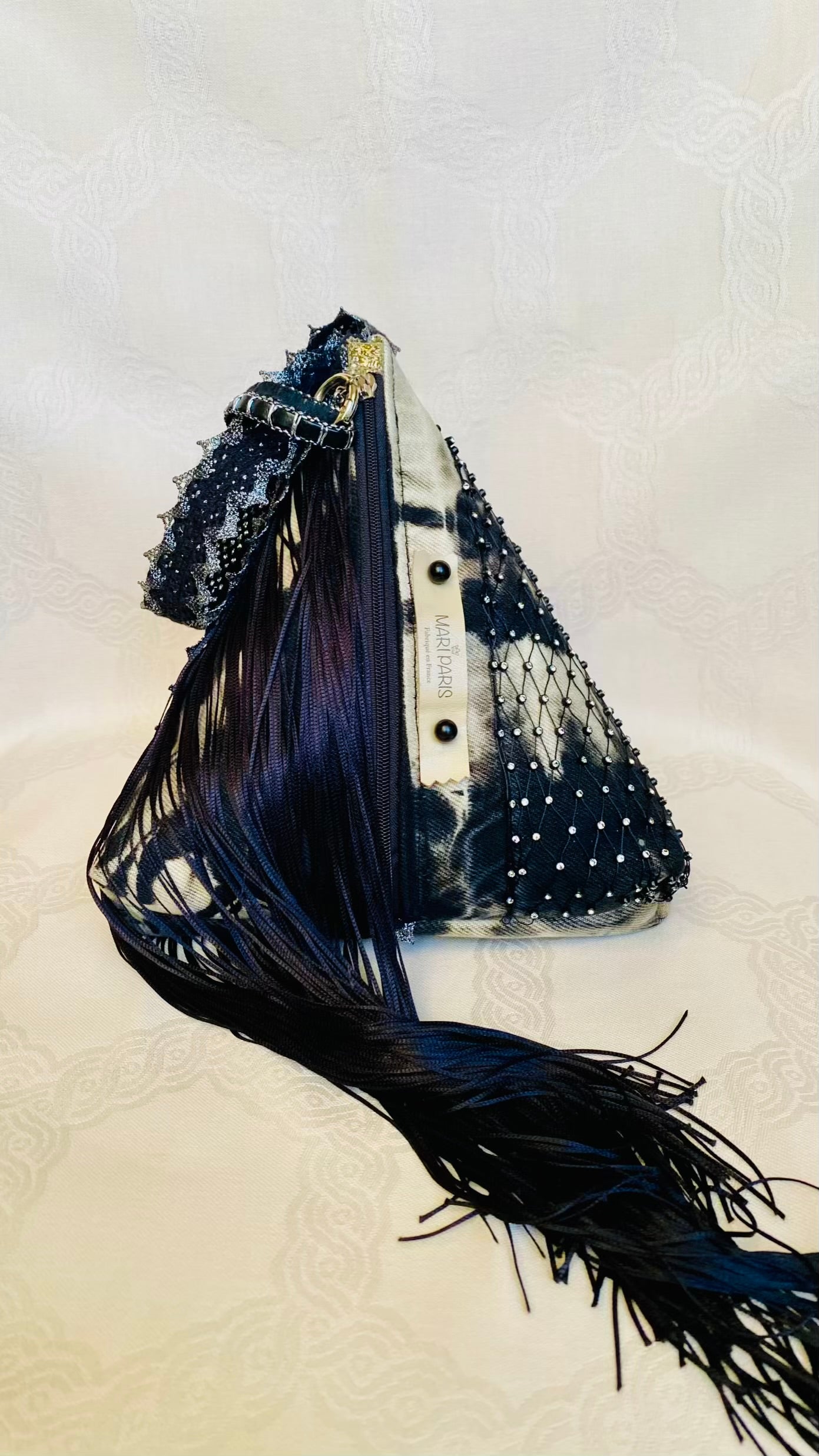 Sac Berlingot MariParis – Collection Rock&Glam     Pièce unique artisanale Fait main en France