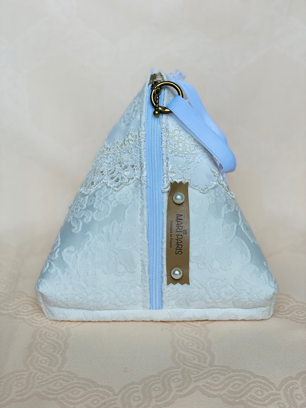 Sac Berlingot MariParis – Collection Mariage          Pièce unique artisanale Fait main en France