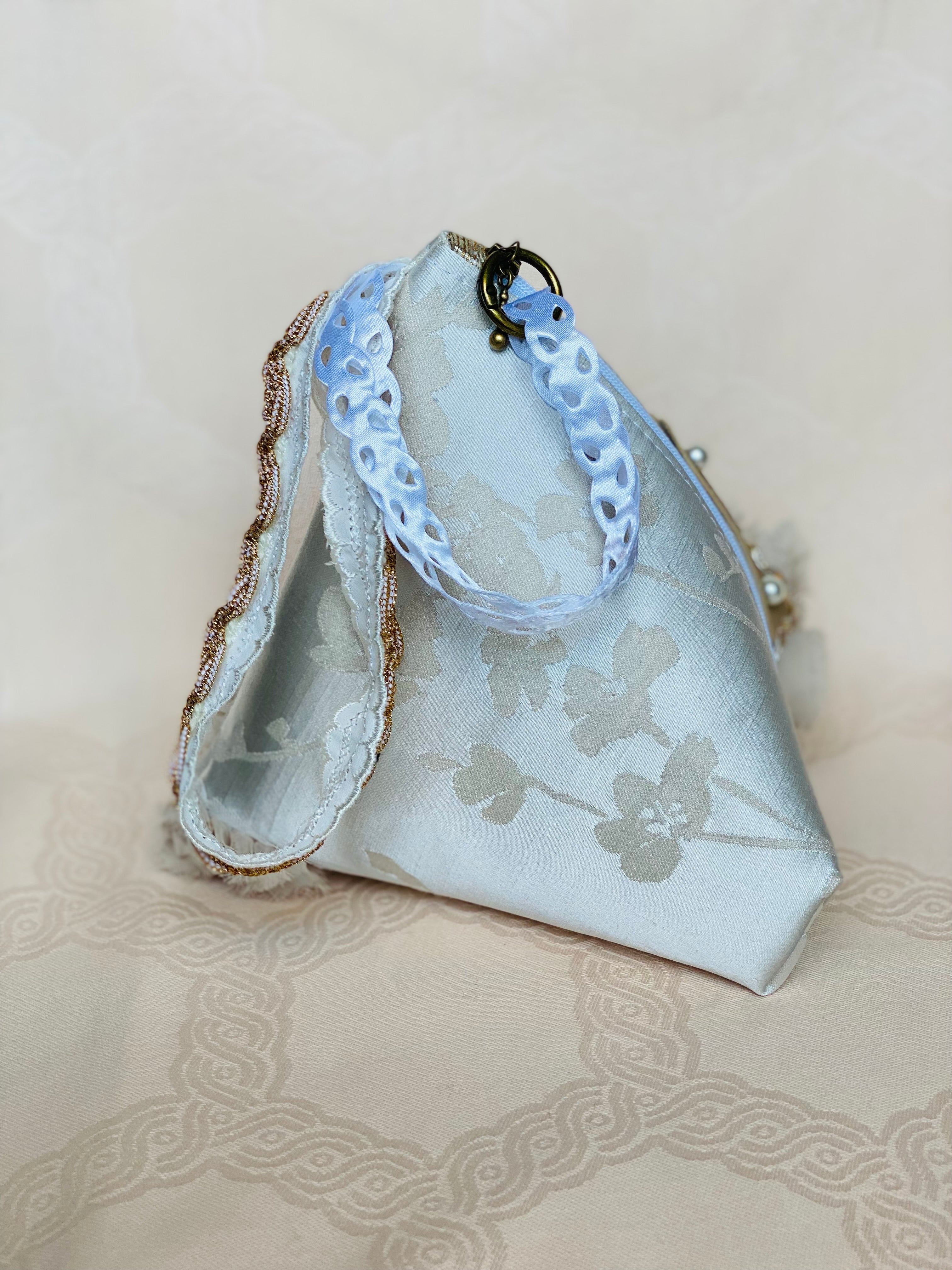 Sac Berlingot MariParis – Collection Mariage          Pièce unique artisanale Fait main en France
