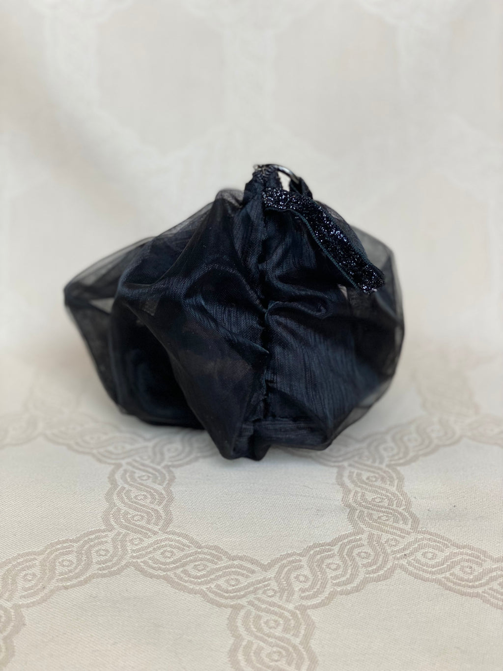Pochette Berlingot Organza Noir – Collection Rock&Glam MariParis
