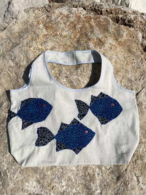 Grand Sac Cabas MariParis – Collection Trésors Marins