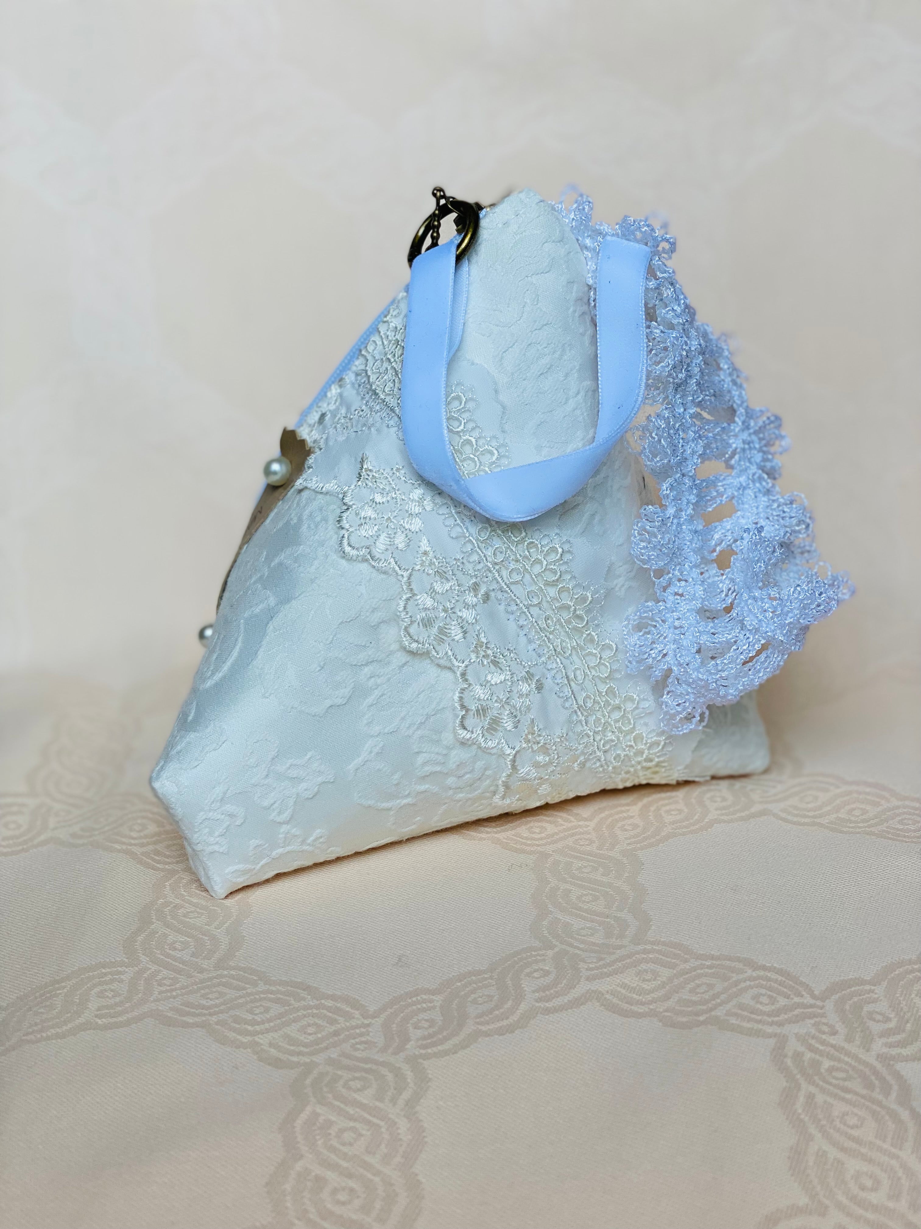 Sac Berlingot MariParis – Collection Mariage          Pièce unique artisanale Fait main en France