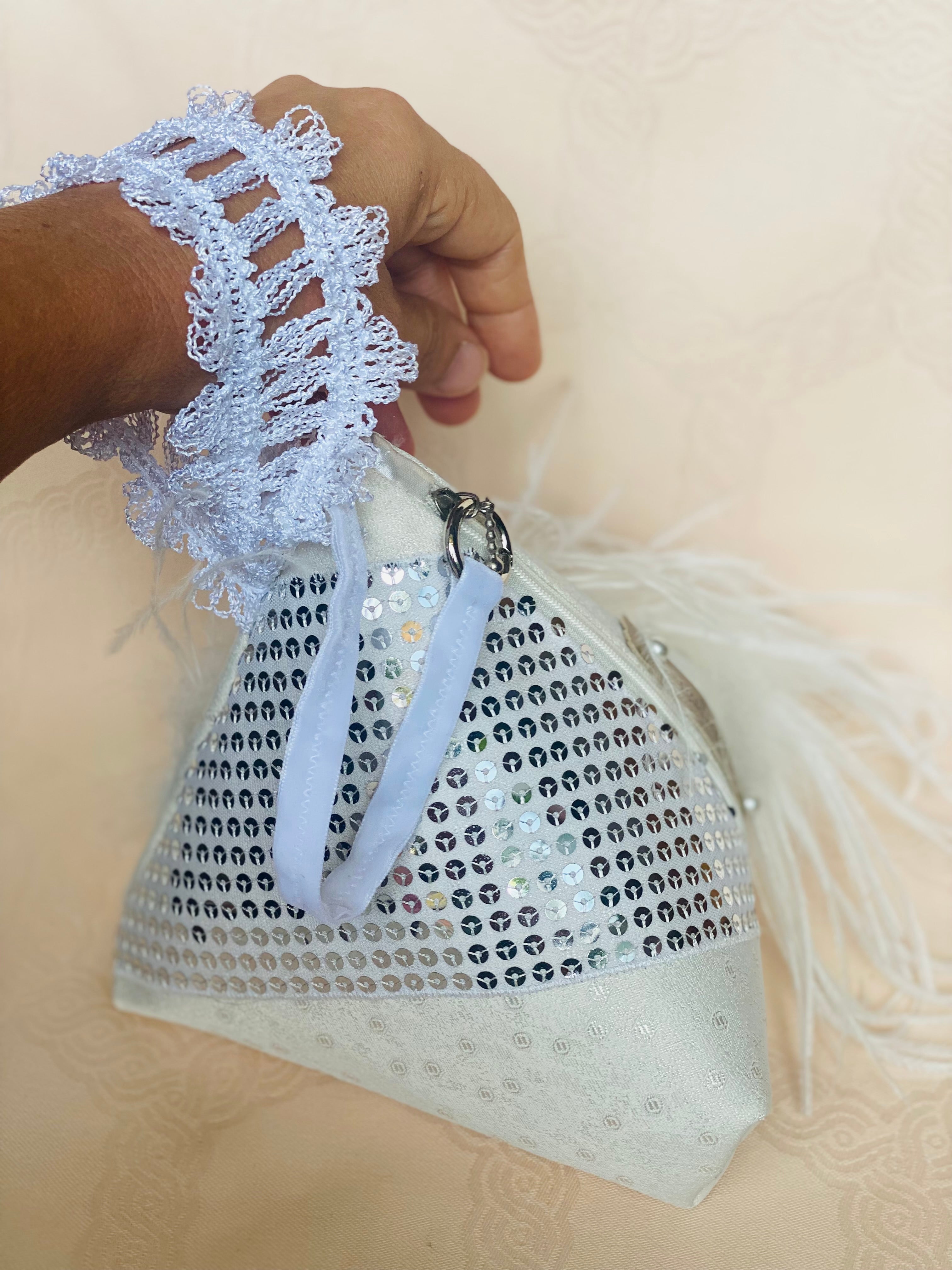 Sac Berlingot MariParis – Collection Mariage — Pièce unique artisanale Fait main en France