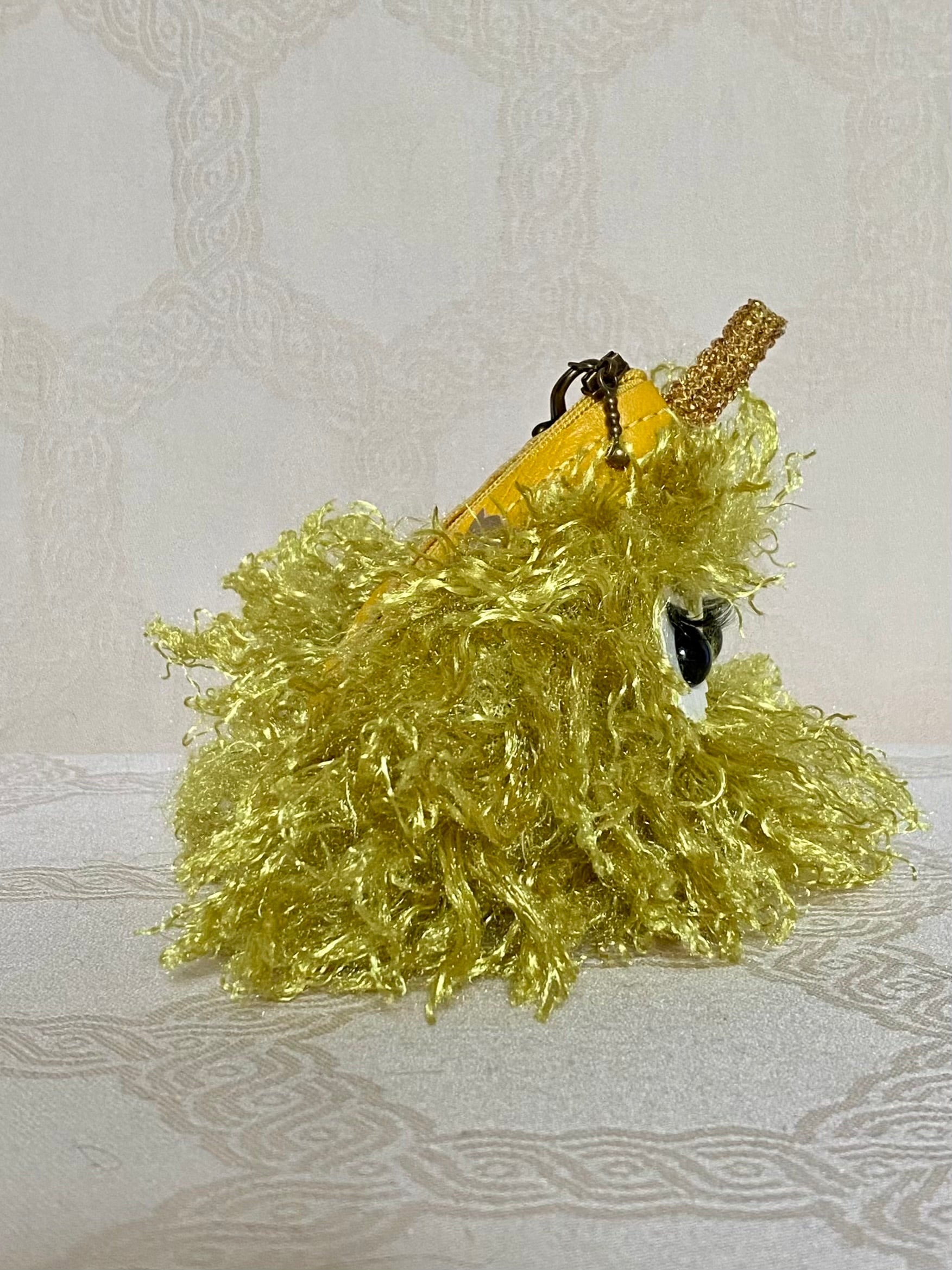 Berlingot Bouffon Jaune Doré – Pochette Fantaisie Fait Main | MariParis