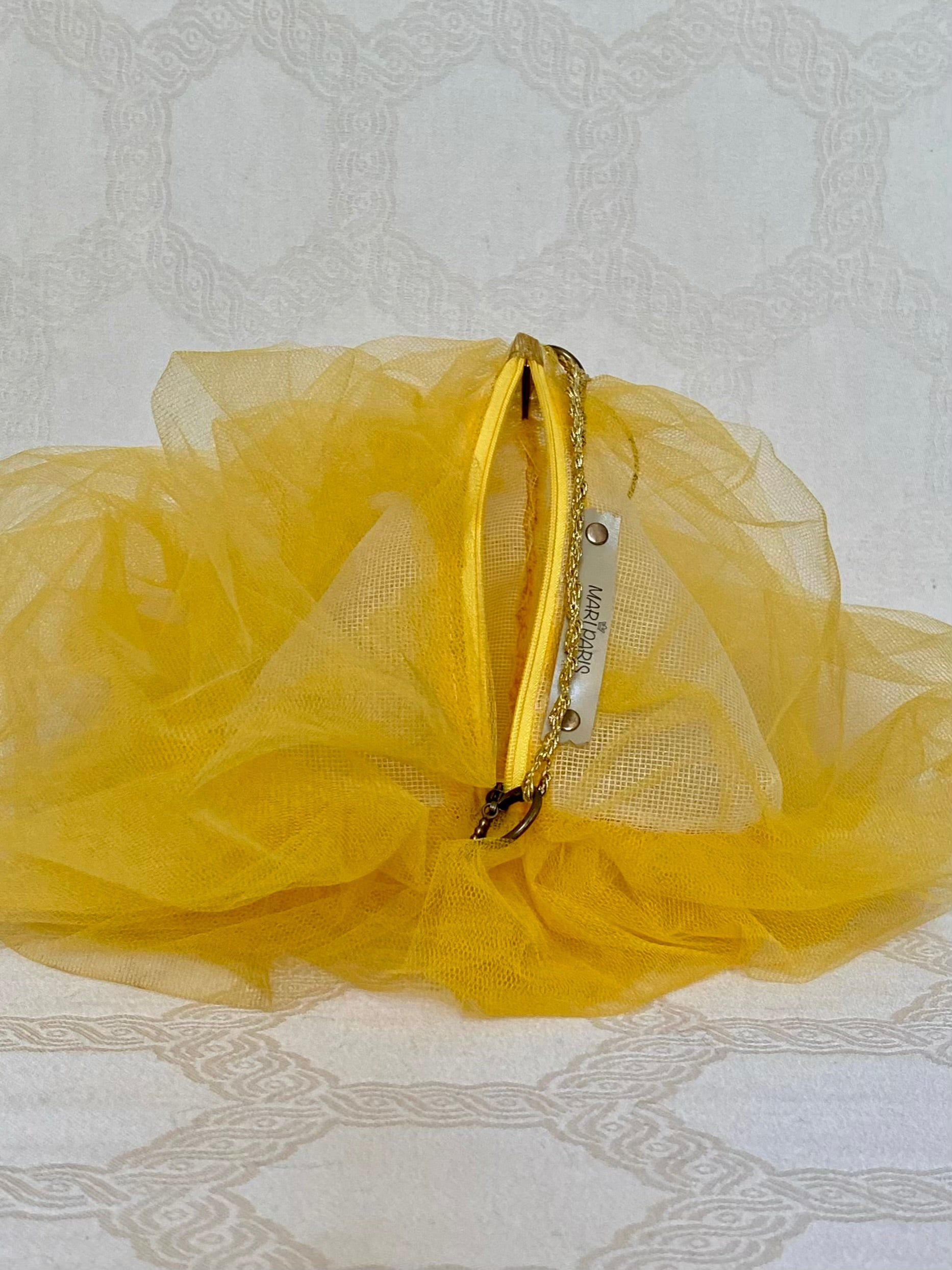 Sac Berlingot Tulle Jaune Soleil – Collection Venise | MariParis