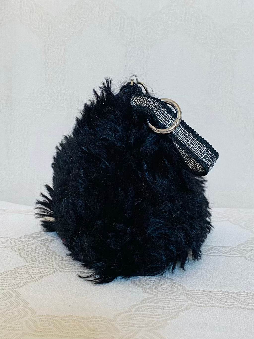 Berlingot Essentiel Noir Strass – Pochette Bandoulière Fait Main | MariParis