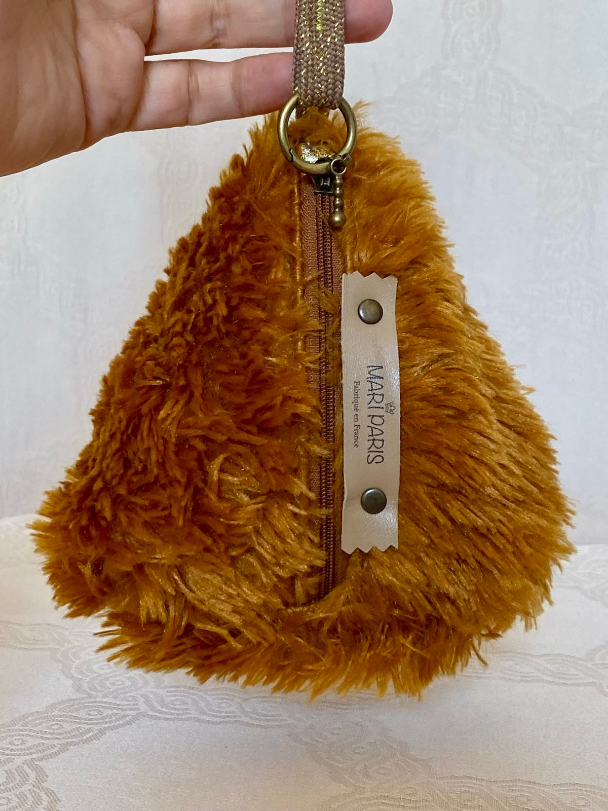 Berlingot Bouffon Caramel – Pochette Fantaisie Fait Main | MariParis