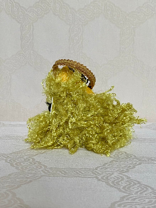 Berlingot Bouffon Jaune Doré – Pochette Fantaisie Fait Main | MariParis