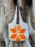 Grand Sac Cabas Crochet Fleur – Collection Jardin Impérial