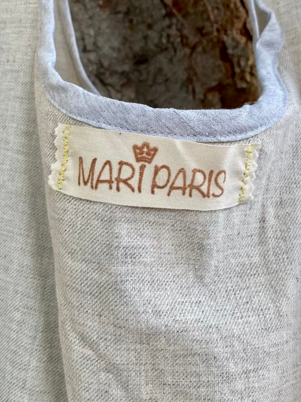 Grand Sac Cabas Par Amour – Lin Chiné – Collection Jardin Impérial
