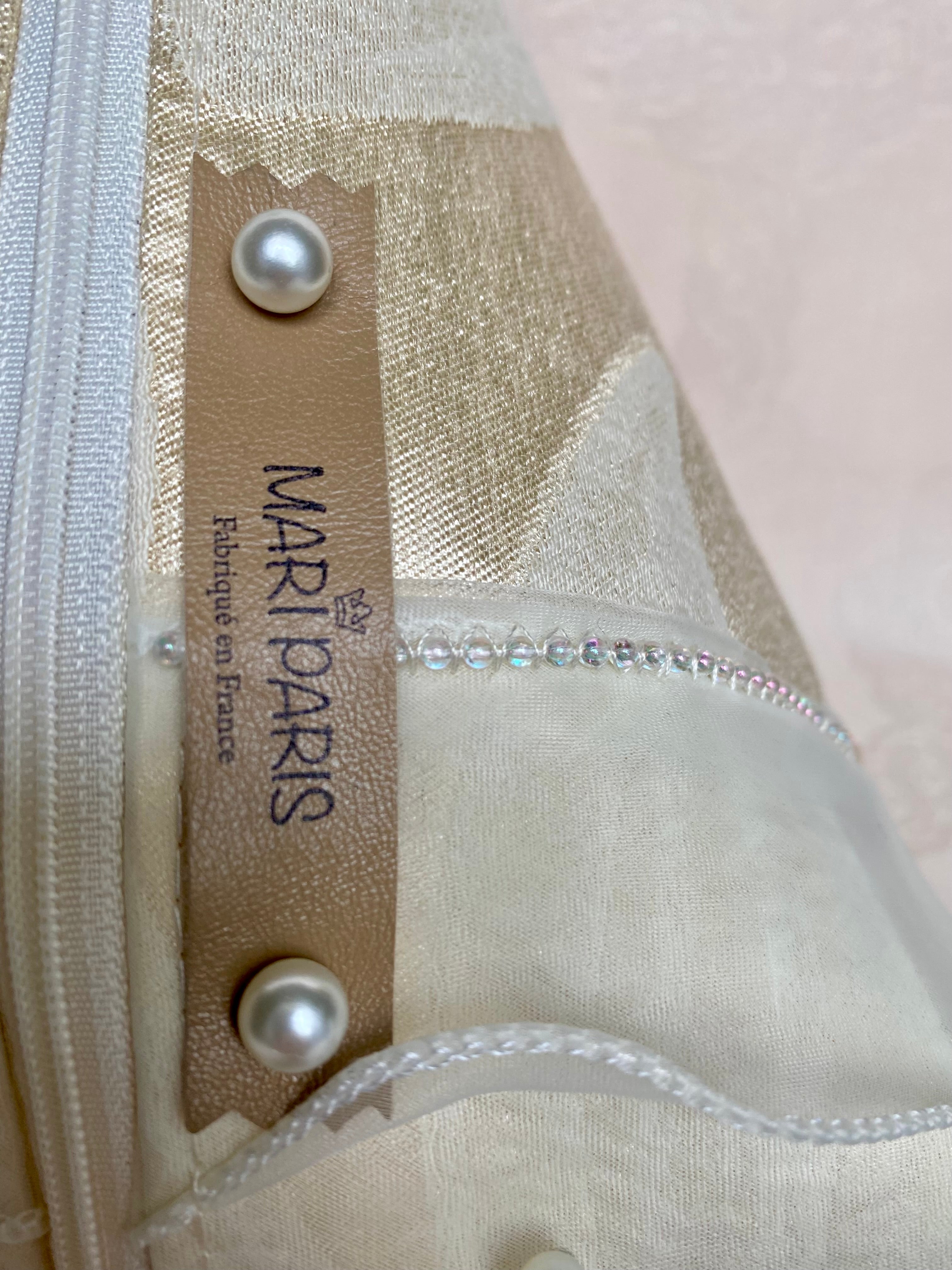 Sac Berlingot MariParis – Collection Mariage          Pièce unique artisanale Fait main en France