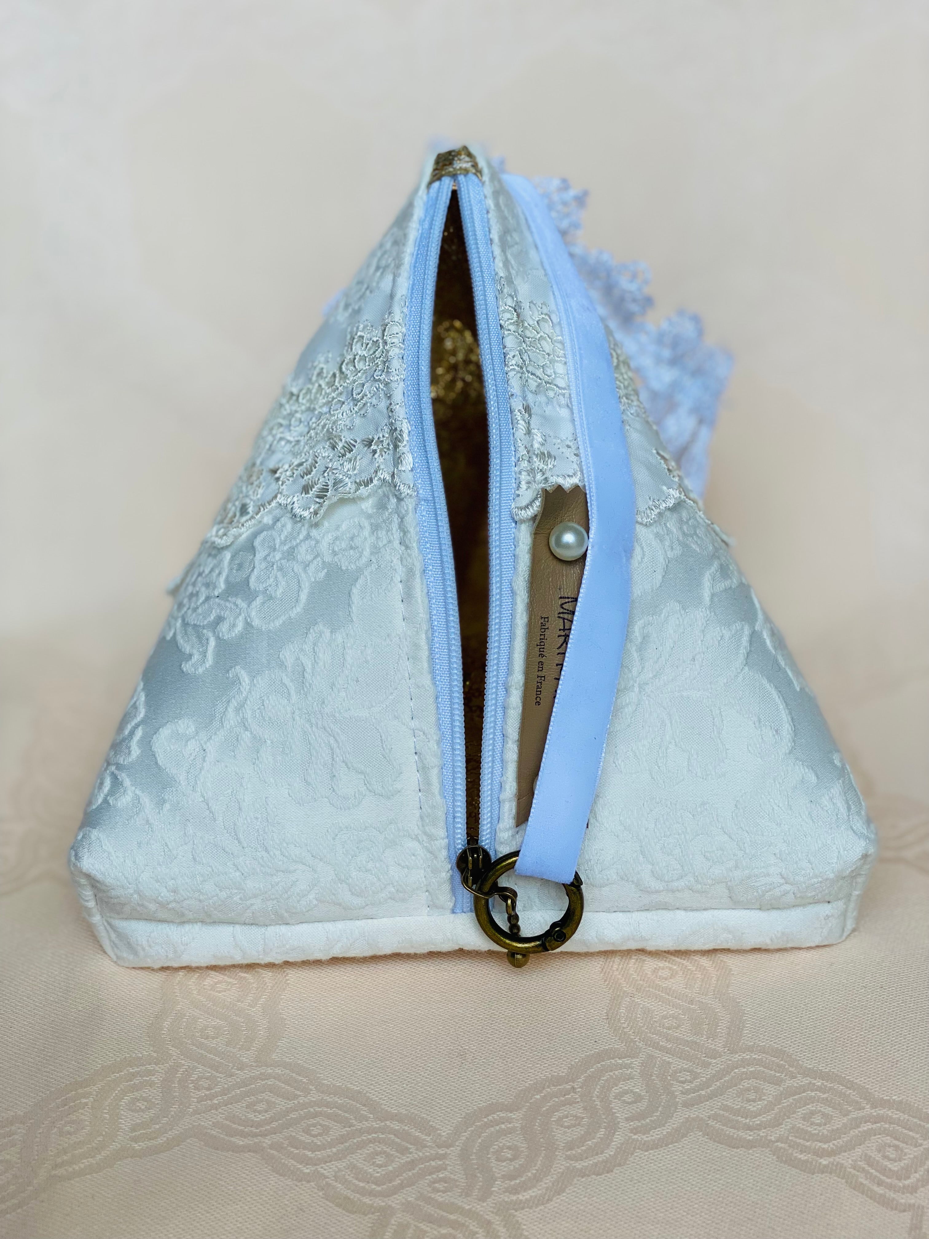 Sac Berlingot MariParis – Collection Mariage          Pièce unique artisanale Fait main en France