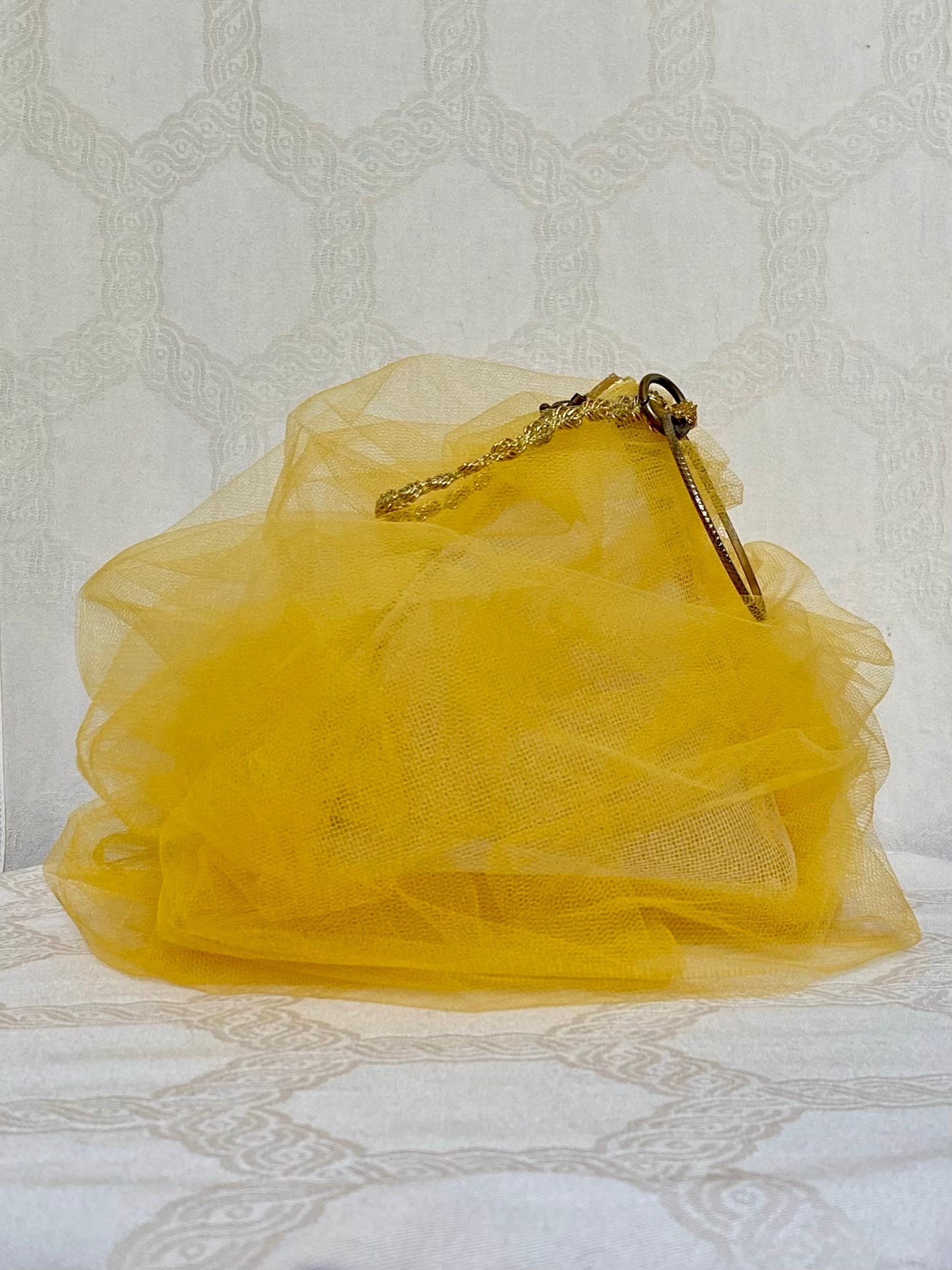 Sac Berlingot Tulle Jaune Soleil – Collection Venise | MariParis