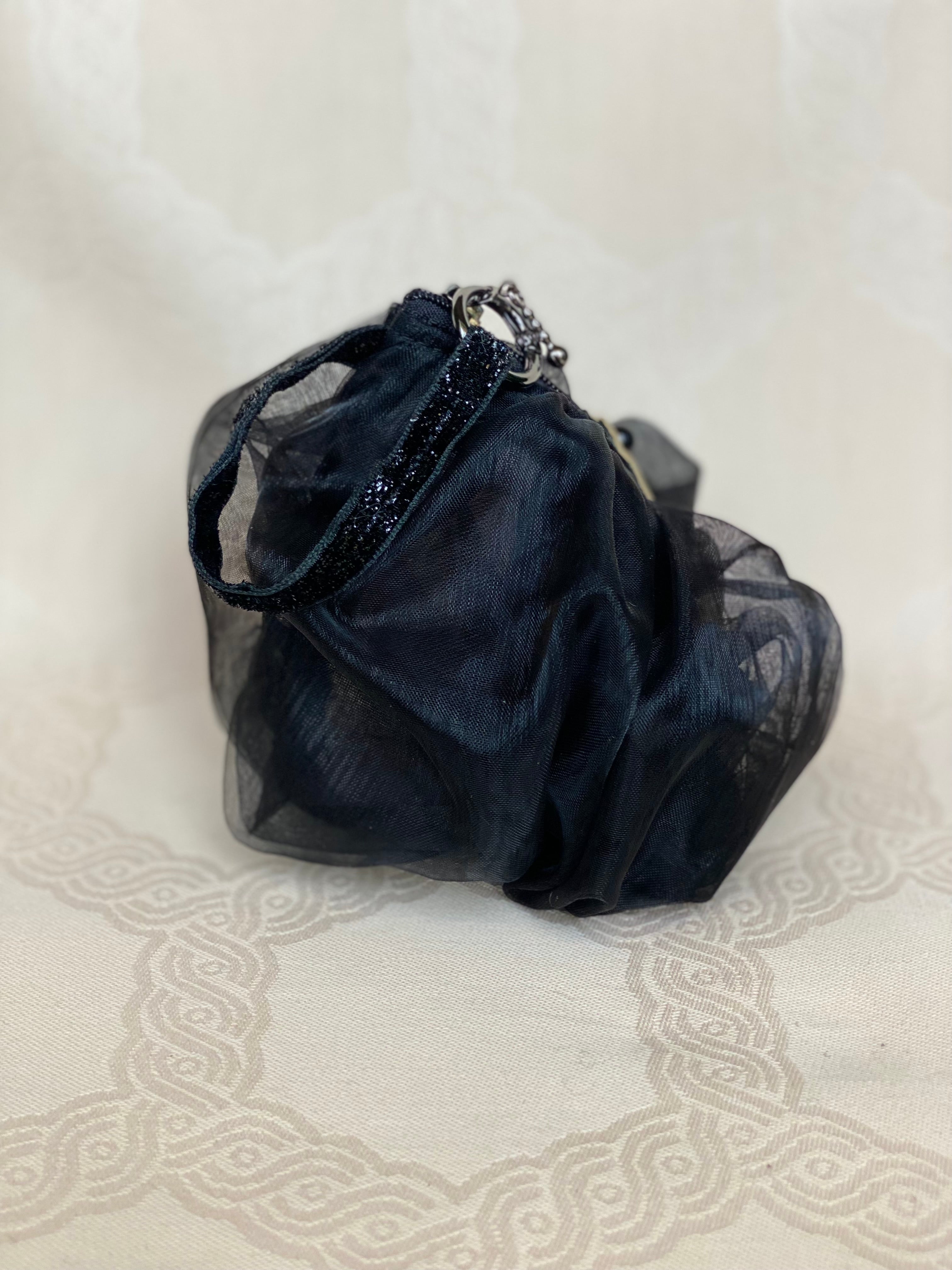 Pochette Berlingot Organza Noir – Collection Rock&Glam MariParis