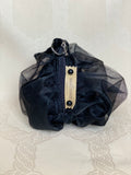 Pochette Berlingot Organza Noir – Collection Rock&Glam MariParis