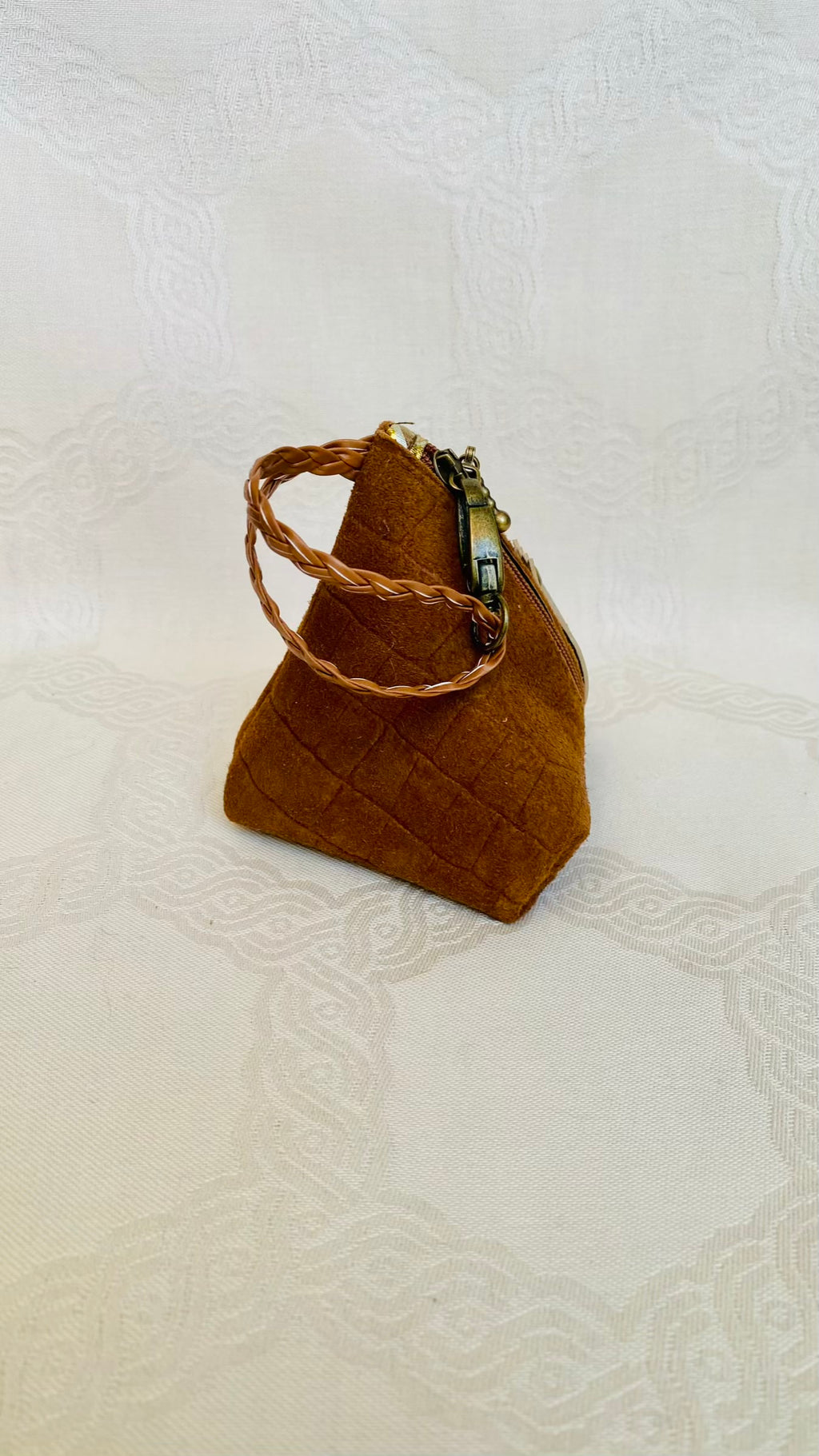Sac Berlingot Marron Cuir – Collection Les Essentiels MariParis