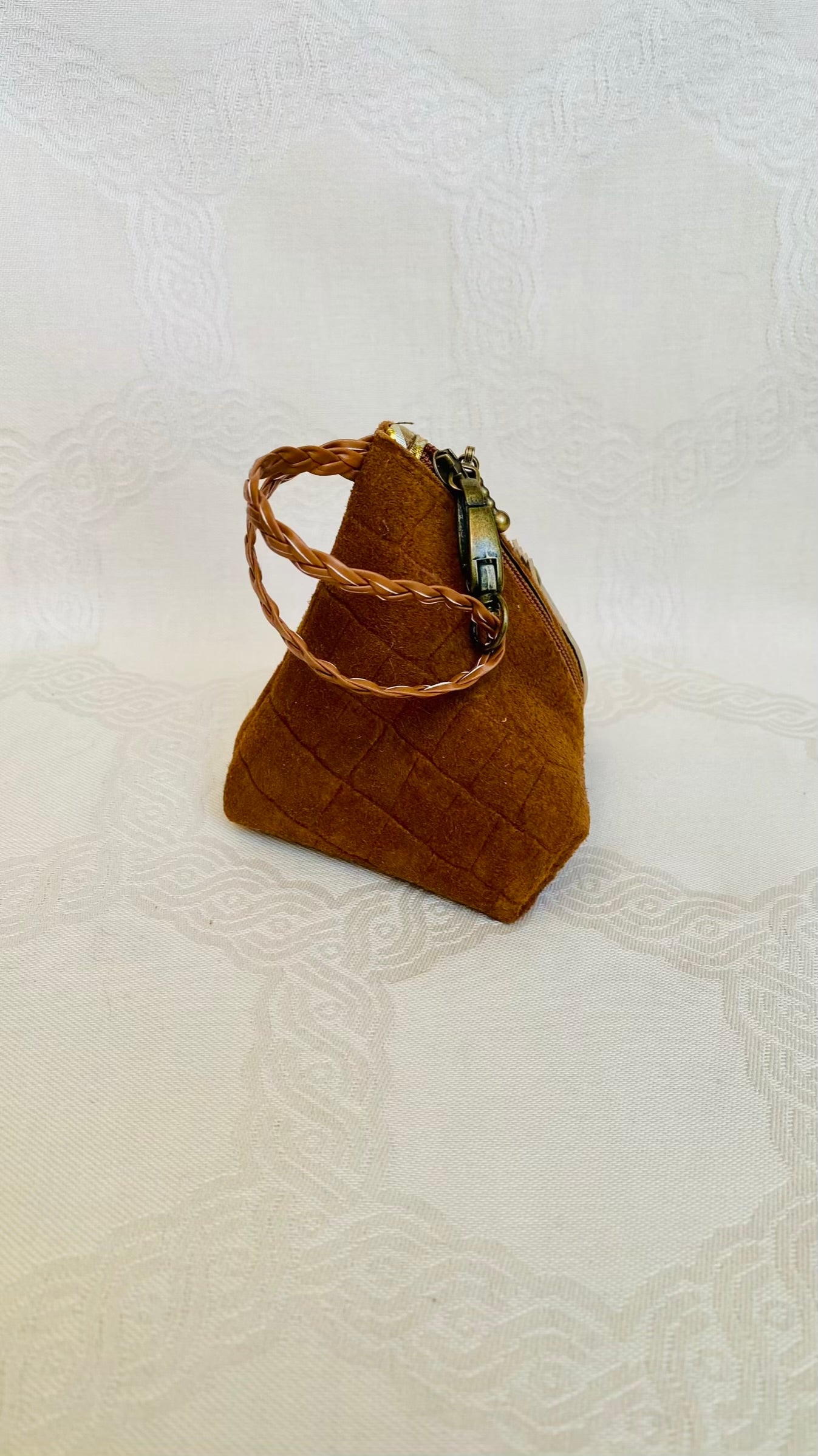 Sac Berlingot Marron Cuir – Collection Les Essentiels MariParis