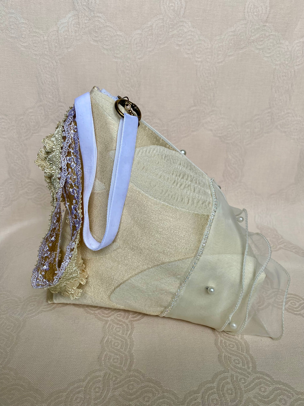 Sac Berlingot MariParis – Collection Mariage          Pièce unique artisanale Fait main en France