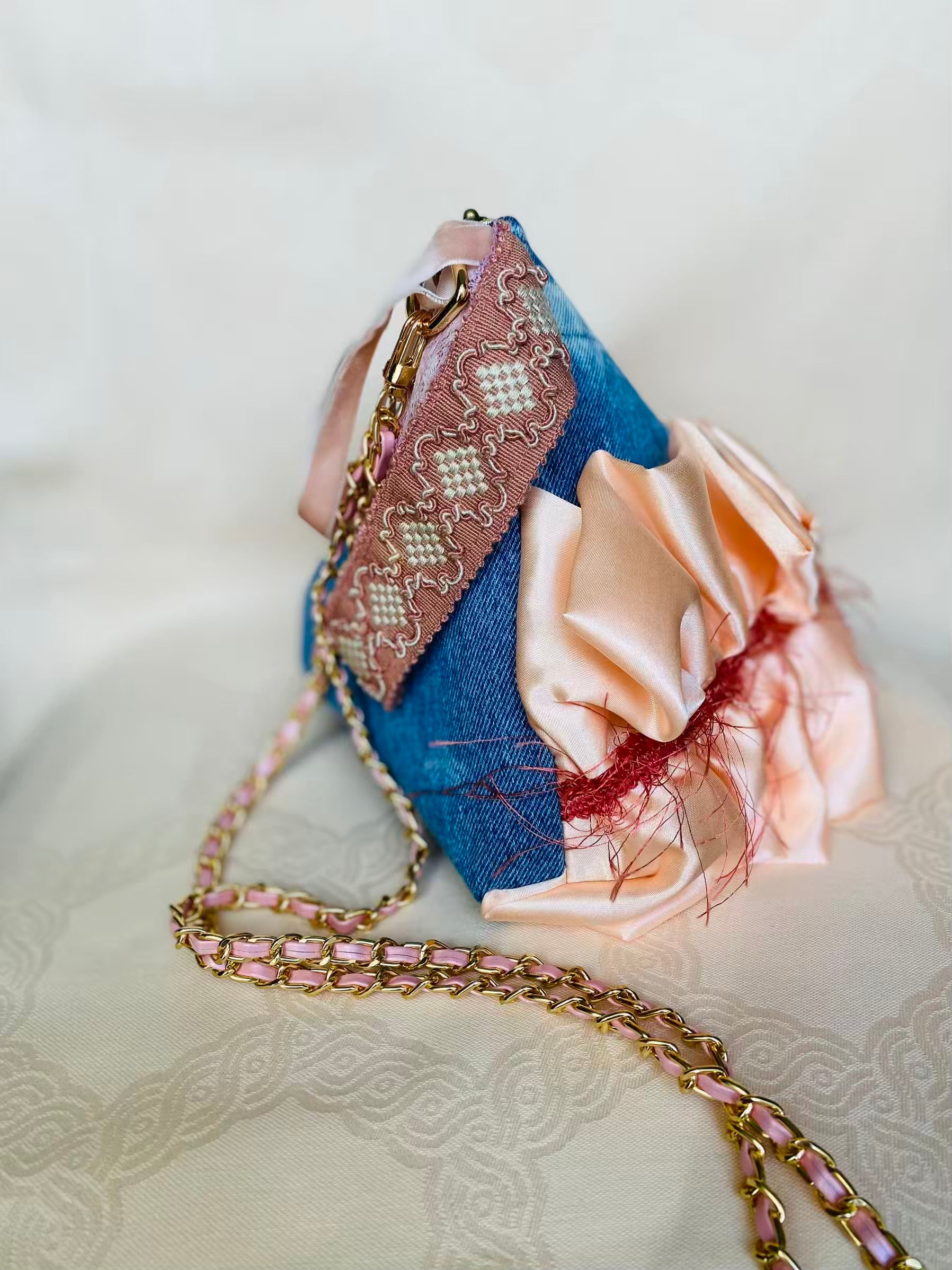 Sac Berlingot  MariParis – Collection Rock & Glam
Pièce unique artisanale faite main en France