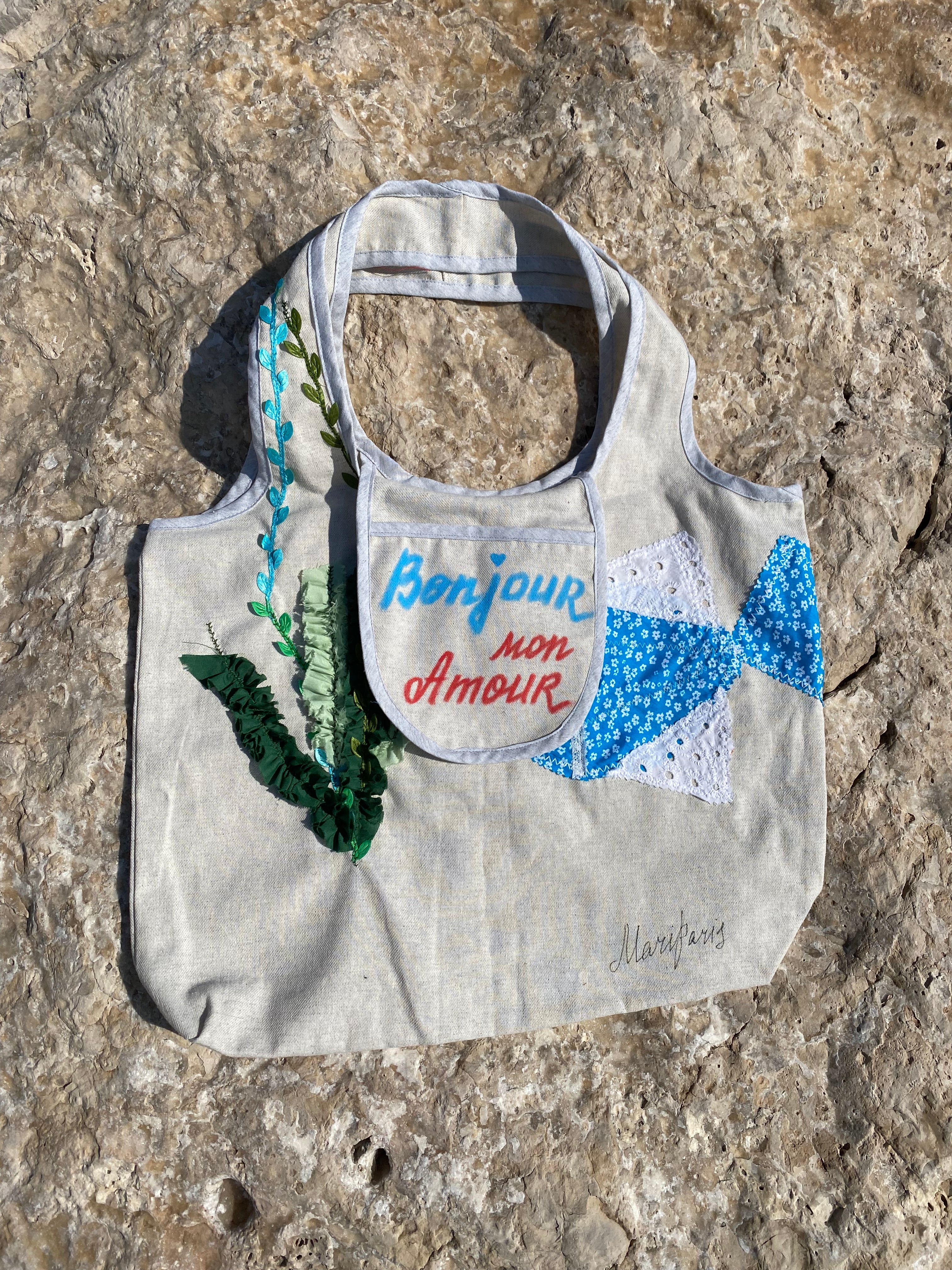 Grand Sac Cabas MariParis – Collection Trésors Marins