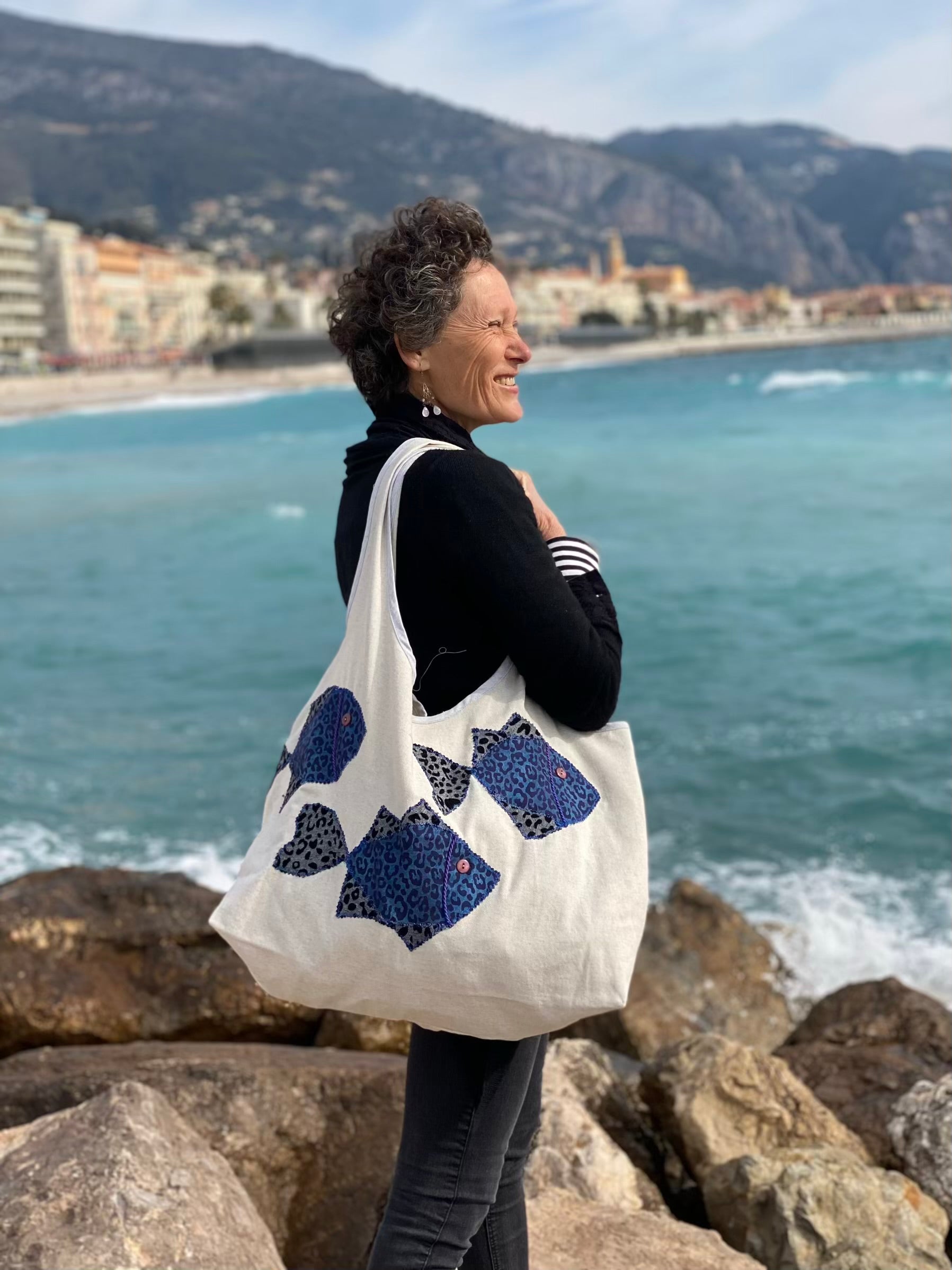 Grand Sac Cabas MariParis – Collection Trésors Marins