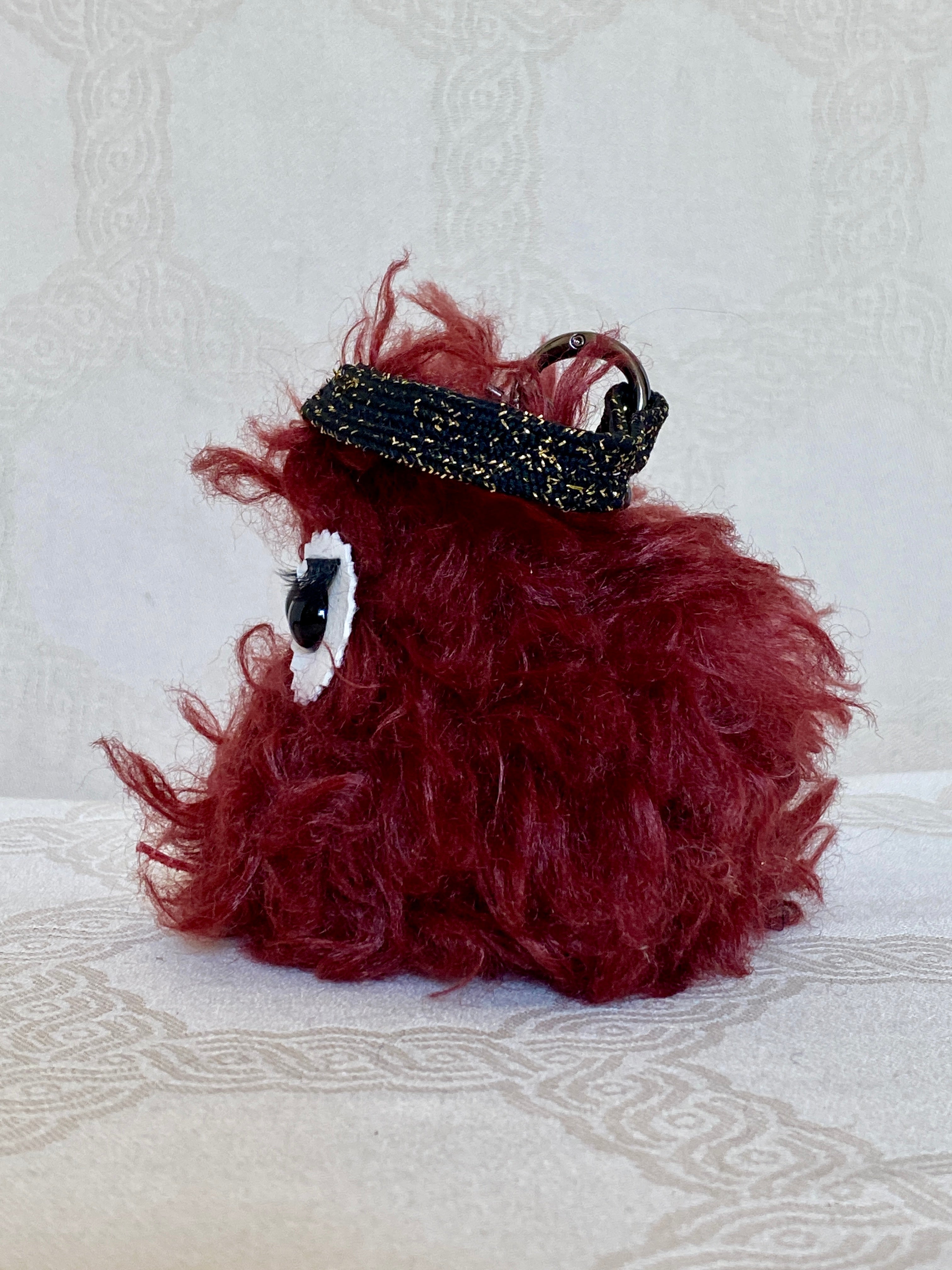Berlingot Bouffon Bordeaux Grognon – Pochette Fantaisie Fait Main | MariParis