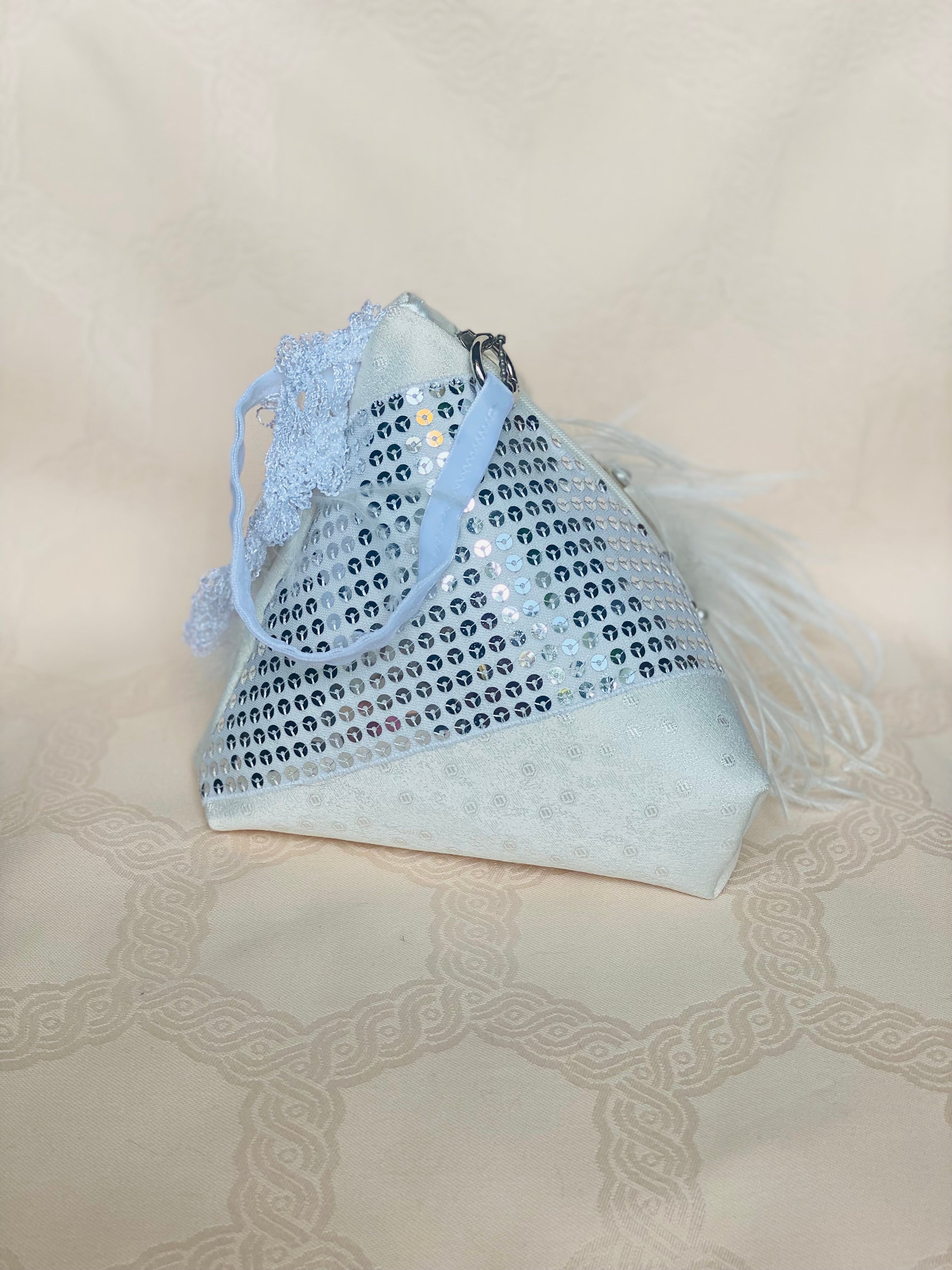 Sac Berlingot MariParis – Collection Mariage — Pièce unique artisanale Fait main en France