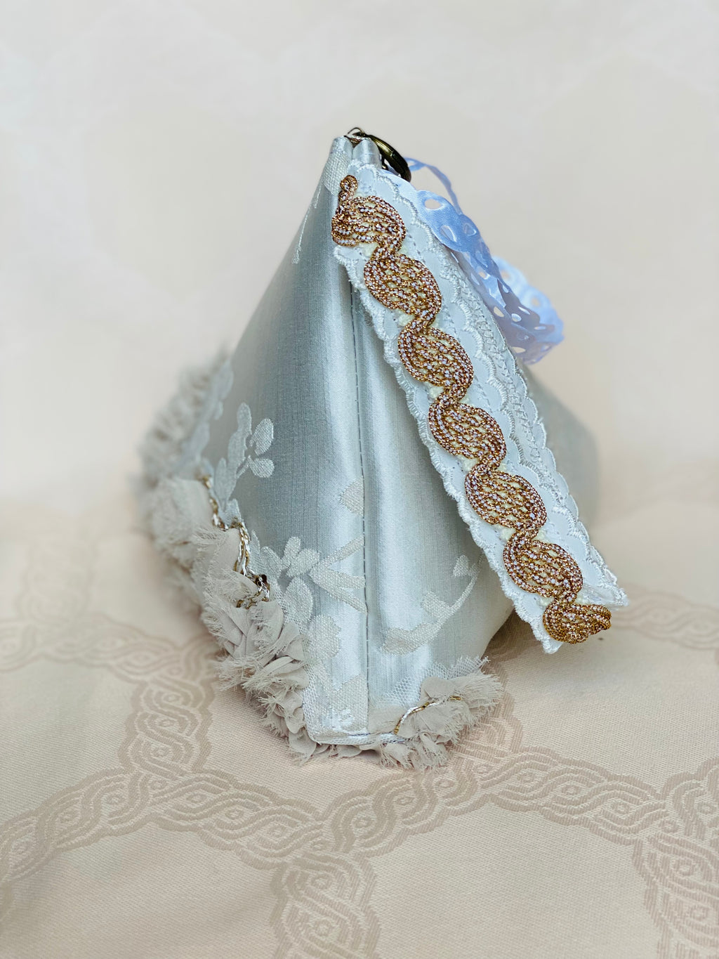 Sac Berlingot MariParis – Collection Mariage          Pièce unique artisanale Fait main en France