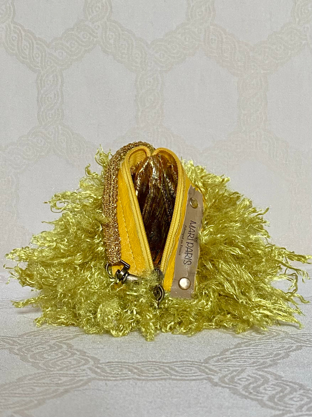 Berlingot Bouffon Jaune Doré – Pochette Fantaisie Fait Main | MariParis