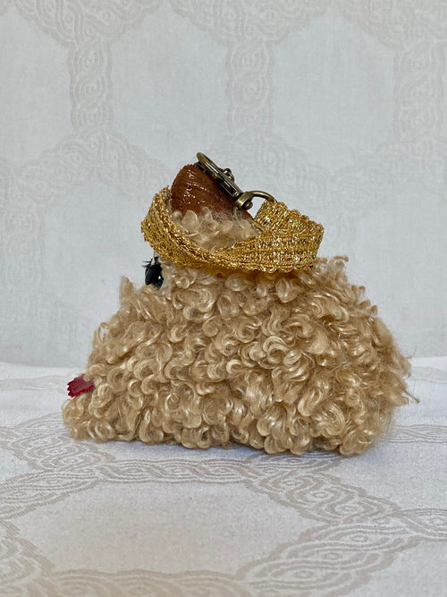 Berlingot Bouffon Bouclé Blond – Pochette Fantaisie Fait Main | MariParis