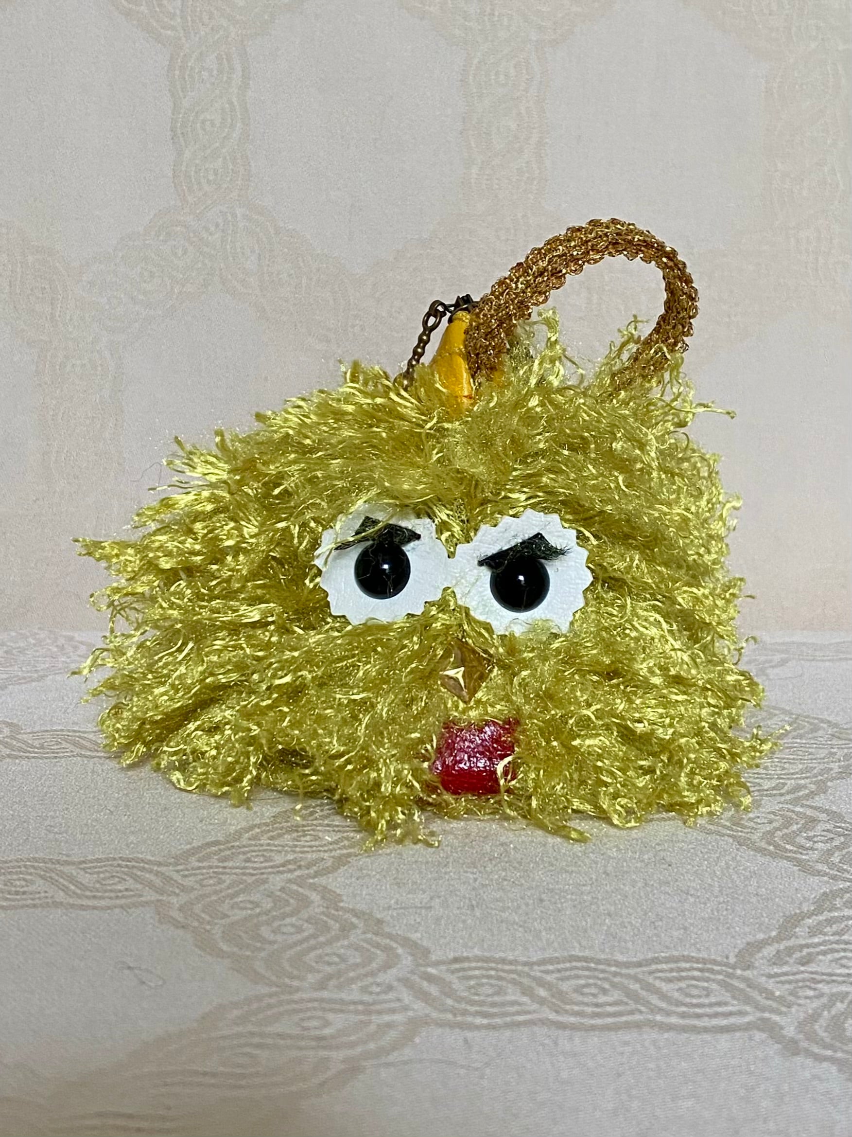 Berlingot Bouffon Jaune Doré – Pochette Fantaisie Fait Main | MariParis