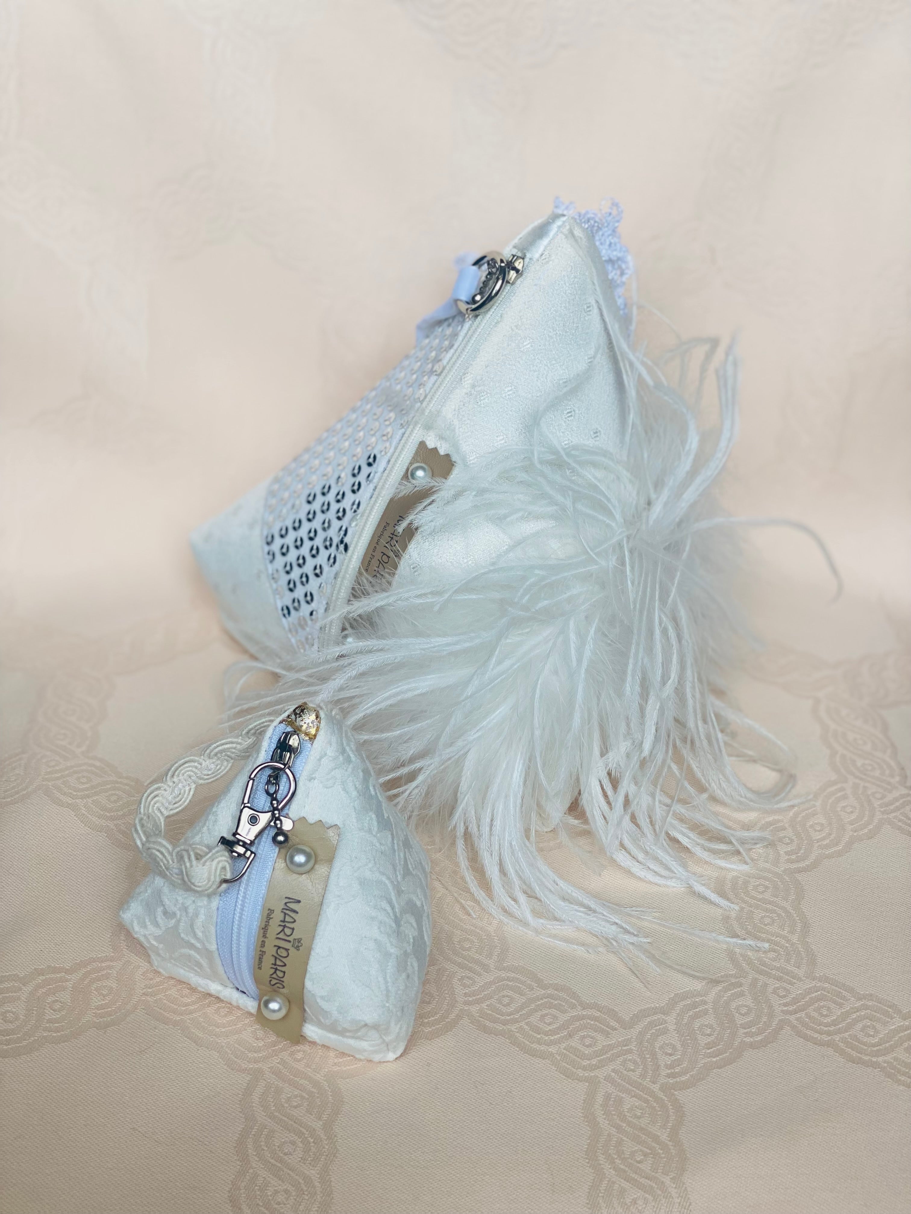 Sac Berlingot MariParis – Collection Mariage — Pièce unique artisanale Fait main en France