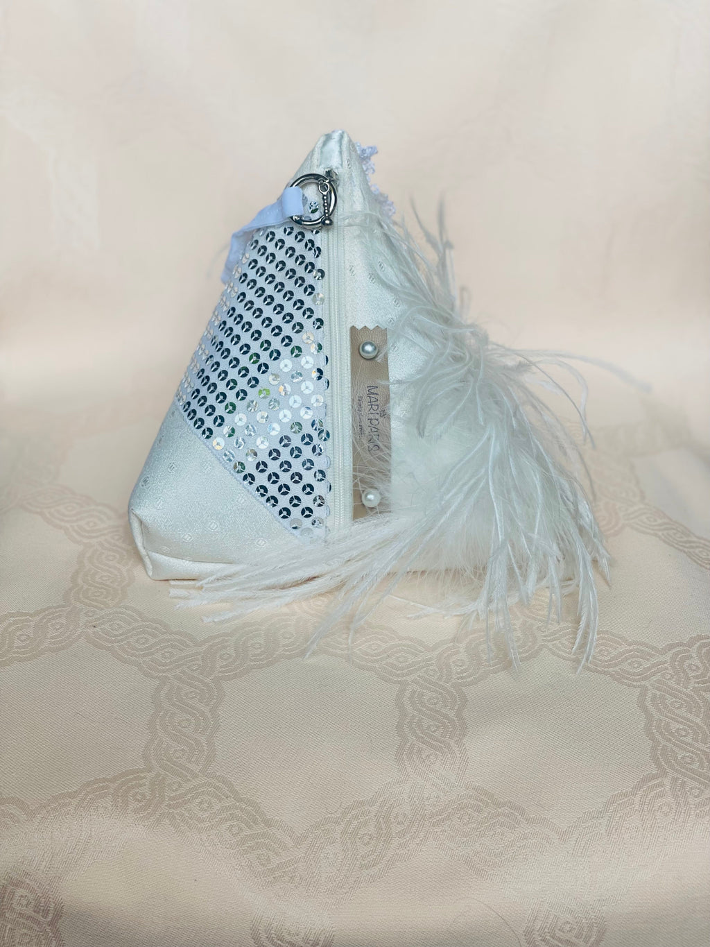Sac Berlingot MariParis – Collection Mariage — Pièce unique artisanale Fait main en France