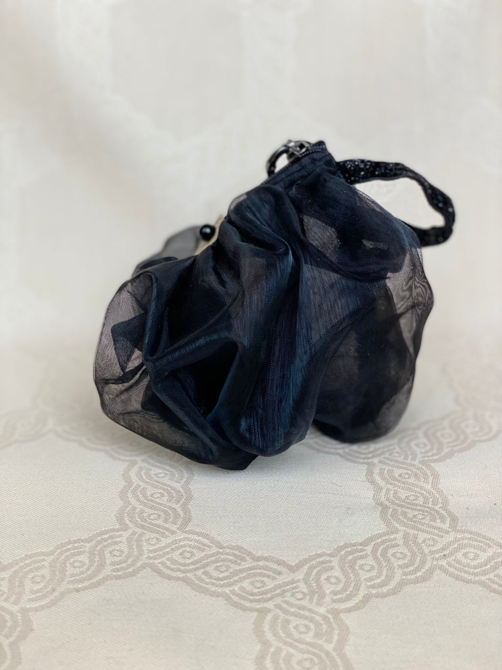 Pochette Berlingot Organza Noir – Collection Rock&Glam MariParis