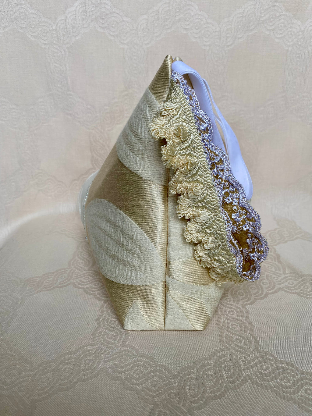 Sac Berlingot MariParis – Collection Mariage          Pièce unique artisanale Fait main en France