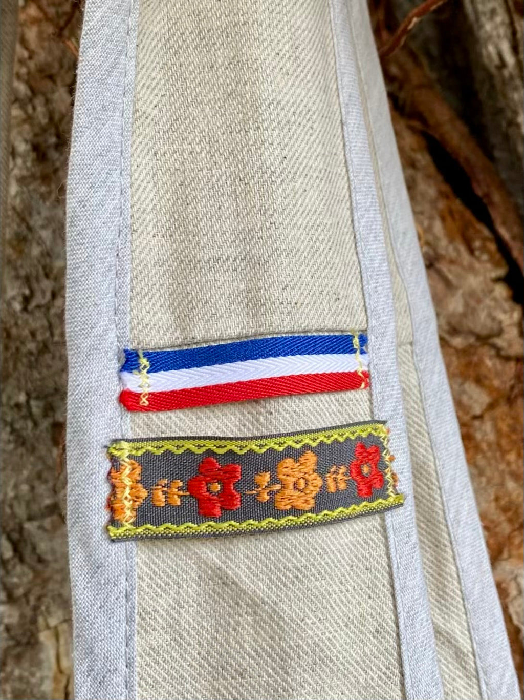Grand Sac Cabas Par Amour – Lin Chiné – Collection Jardin Impérial