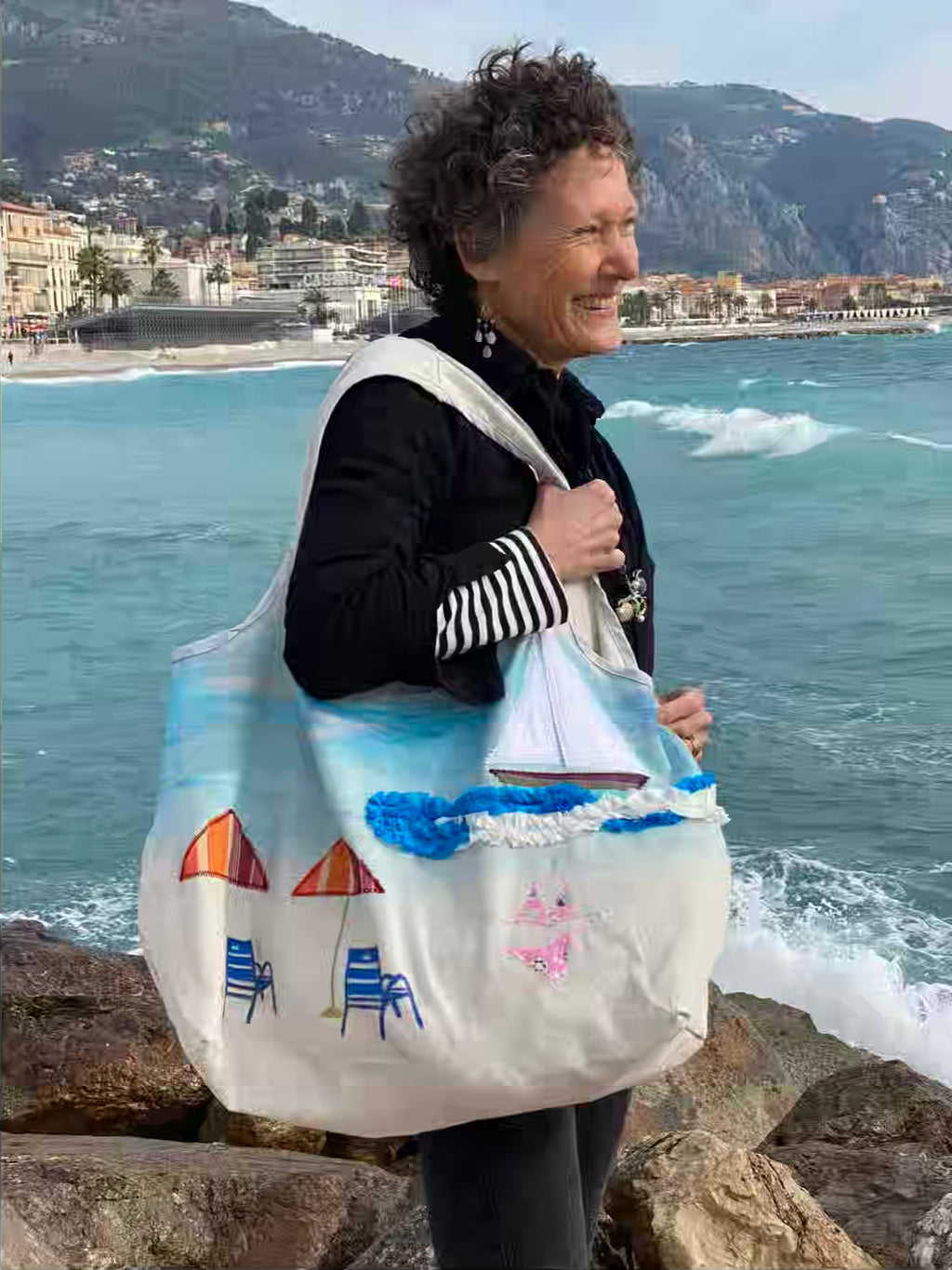 Grand Sac Cabas MariParis – Collection Trésors Marins