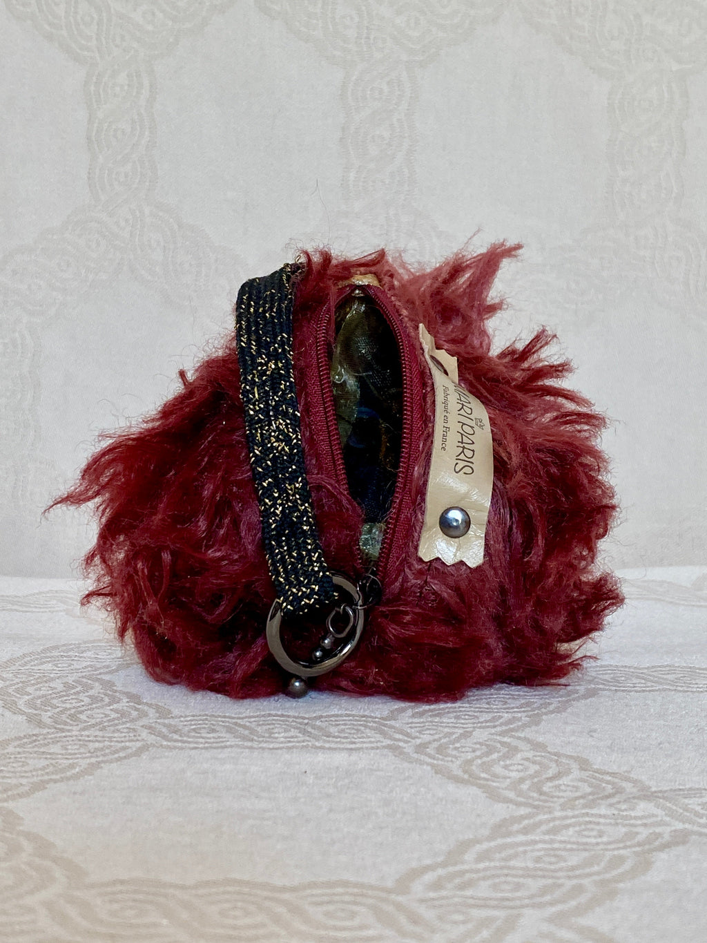 Berlingot Bouffon Bordeaux Grognon – Pochette Fantaisie Fait Main | MariParis