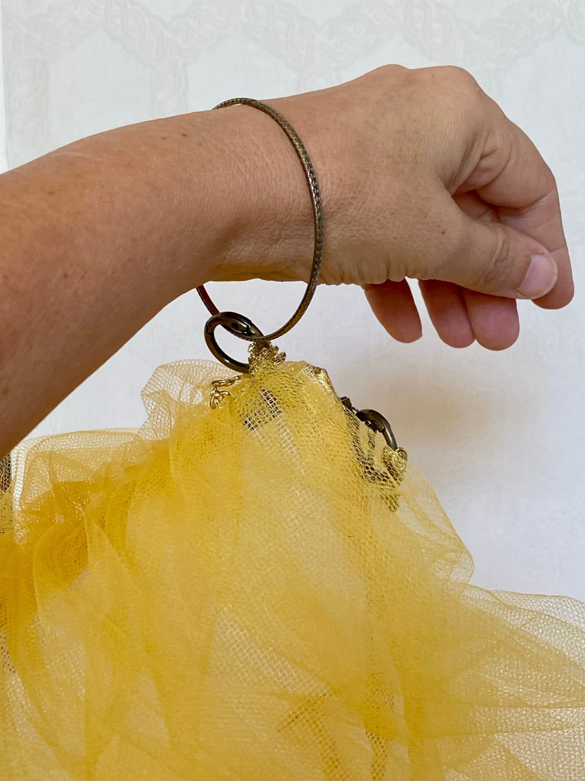 Sac Berlingot Tulle Jaune Soleil – Collection Venise | MariParis